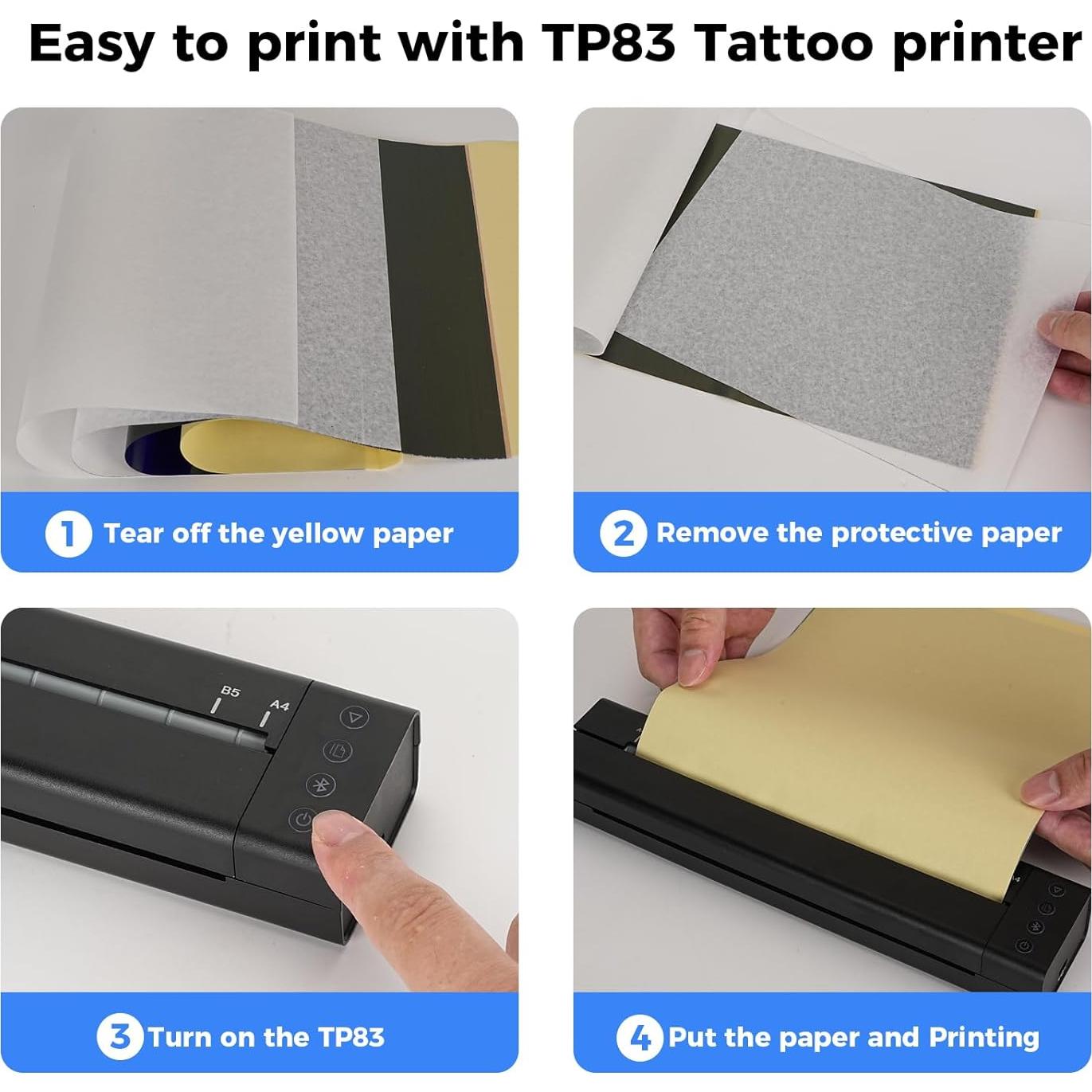 Impresora de Plantillas de Tatuajes ITEFDTUTNE Inalámbrica Bluetooth