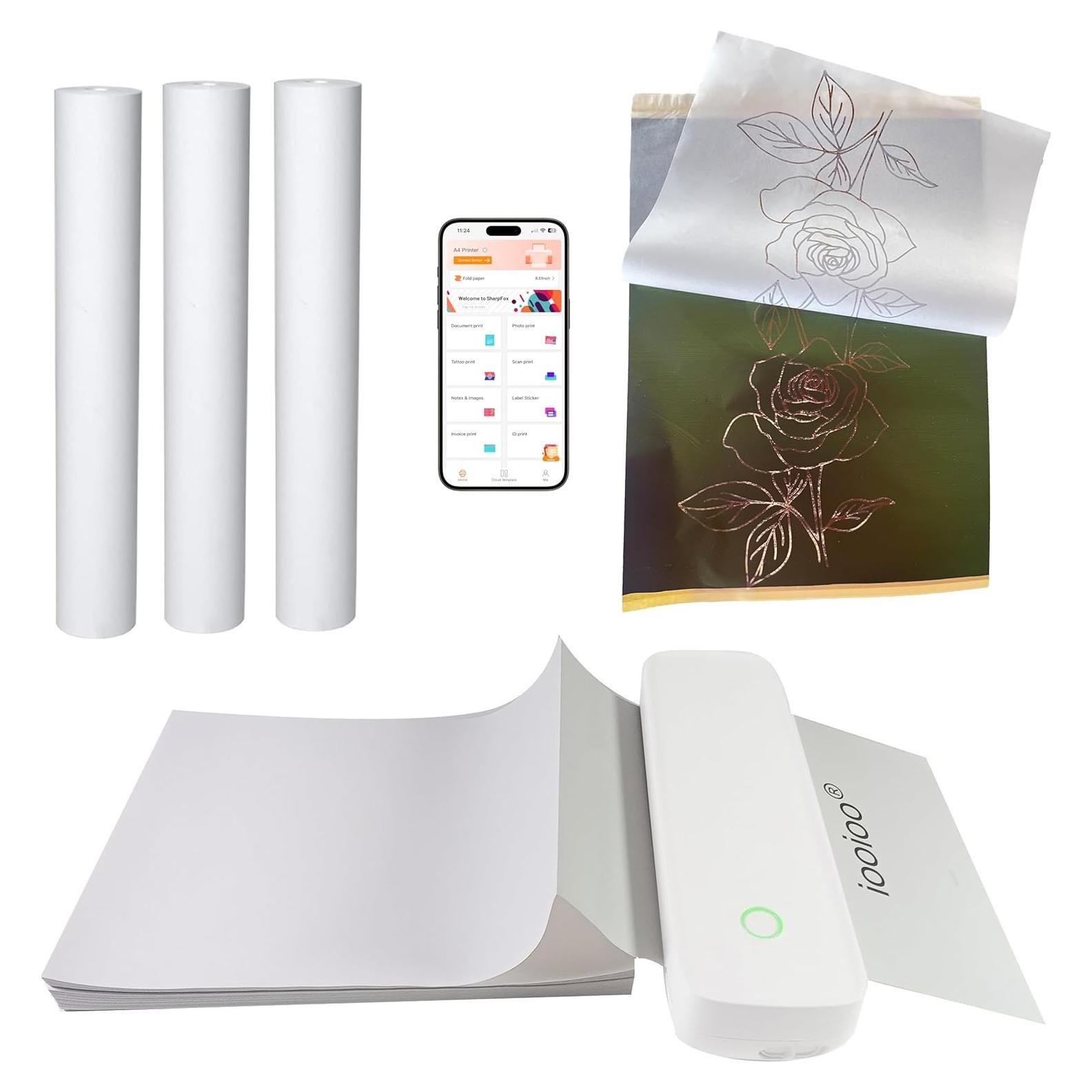 Impresora Térmica Portátil IOOIOO A80 Sin Tinta 200 DPI