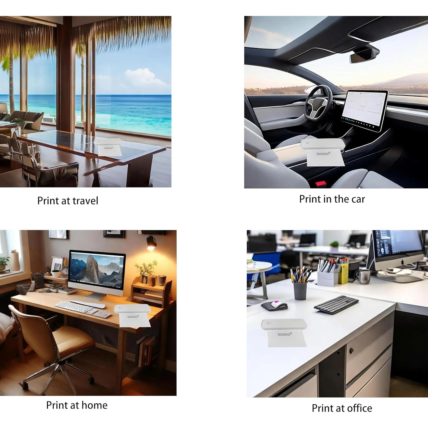 Impresora Térmica Portátil IOOIOO A80 Sin Tinta 200 DPI