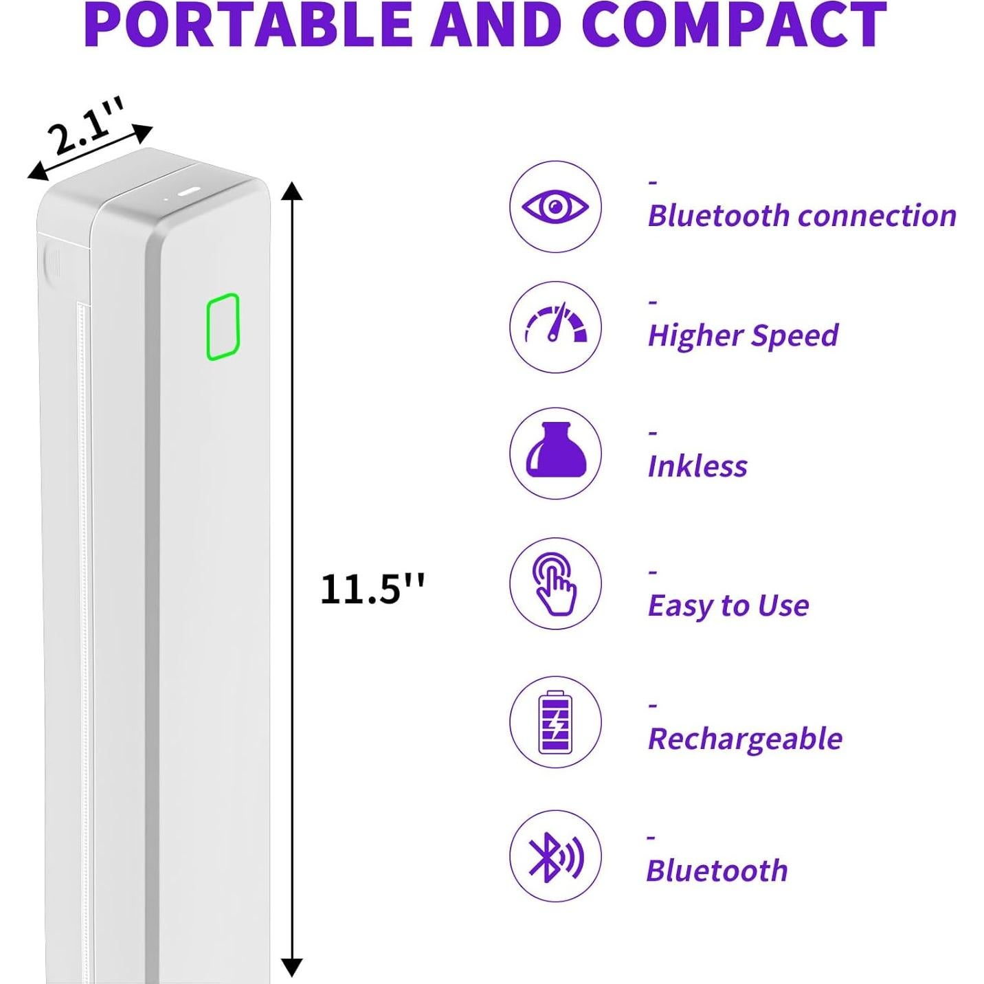 Impresora de Plantillas de Tatuajes DODOXCX Inalámbrica 0.5kg