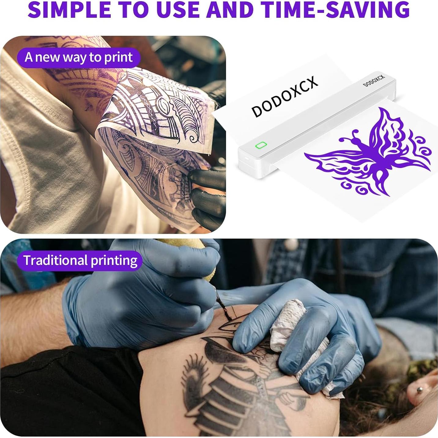 Impresora de Plantillas de Tatuajes DODOXCX Inalámbrica 0.5kg
