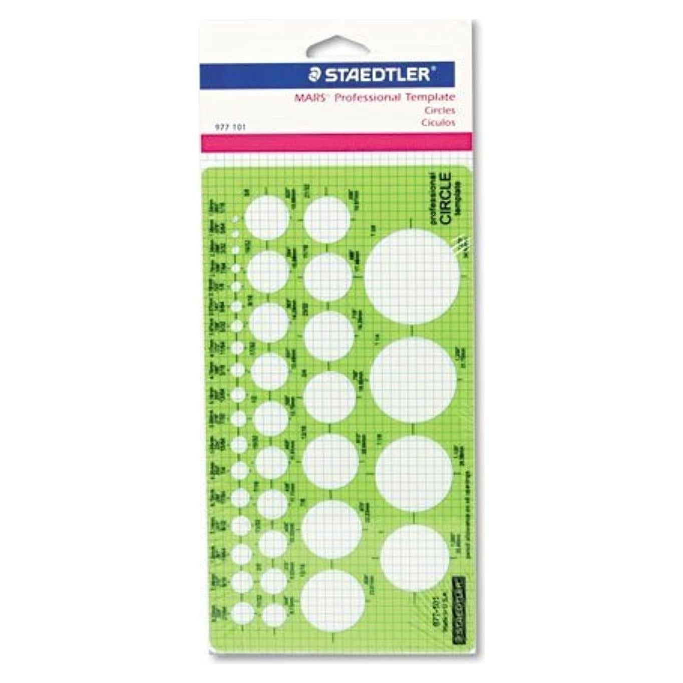 Plantilla de Círculo Staedtler Mars 39 Círculos 18.4x10.2 cm