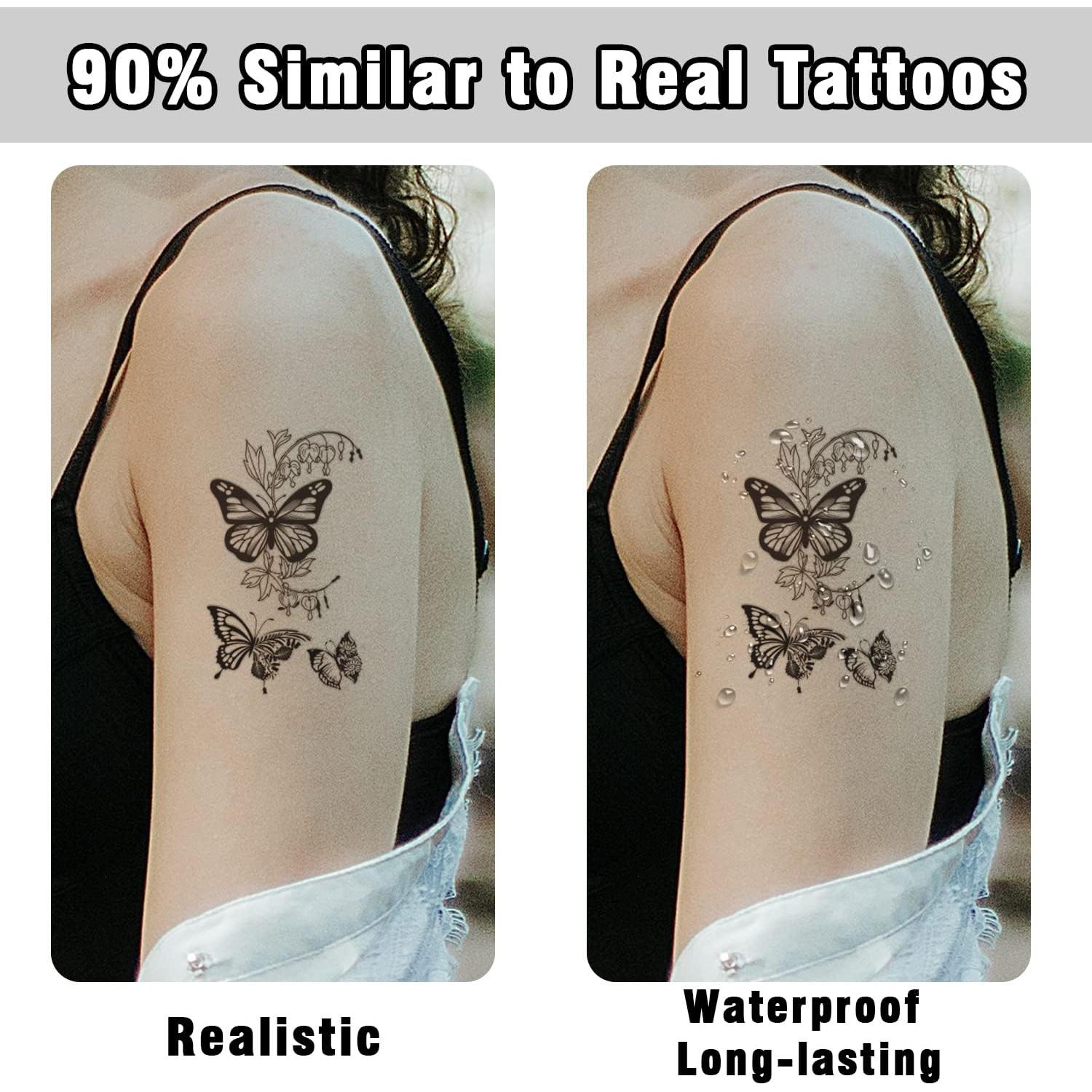 Cerlaza Tatuajes Temporales 100 Hojas 420 Diseños Realistas