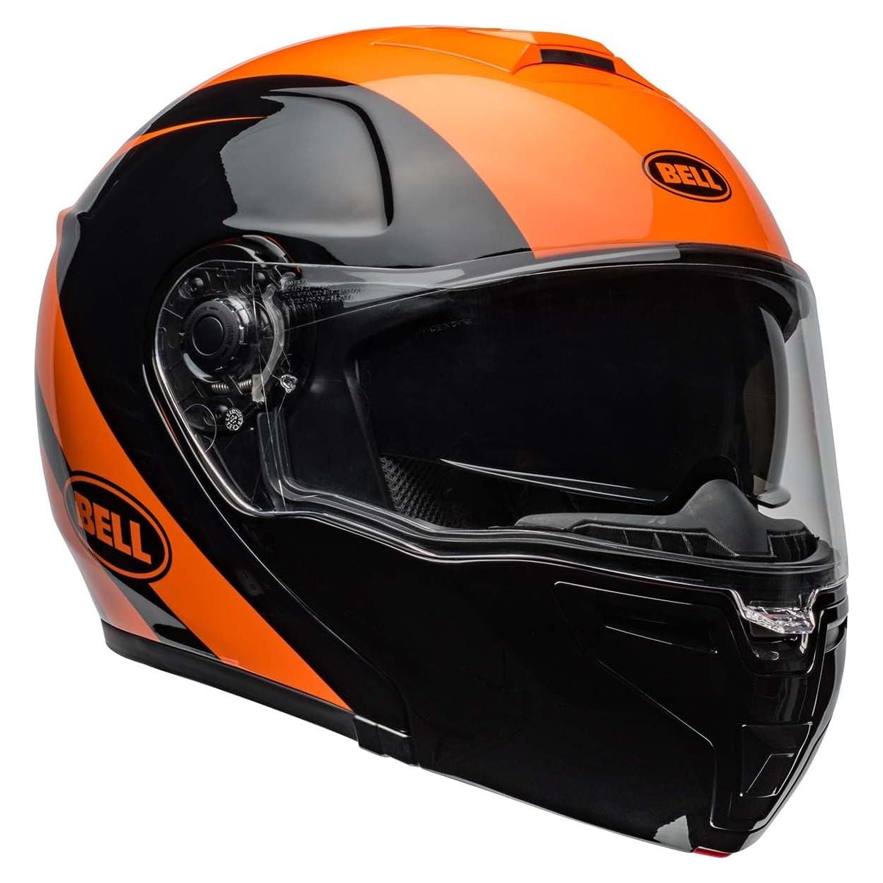Casco Modular BELL SRT Negro/Naranja Pequeño Fibra de Vidrio