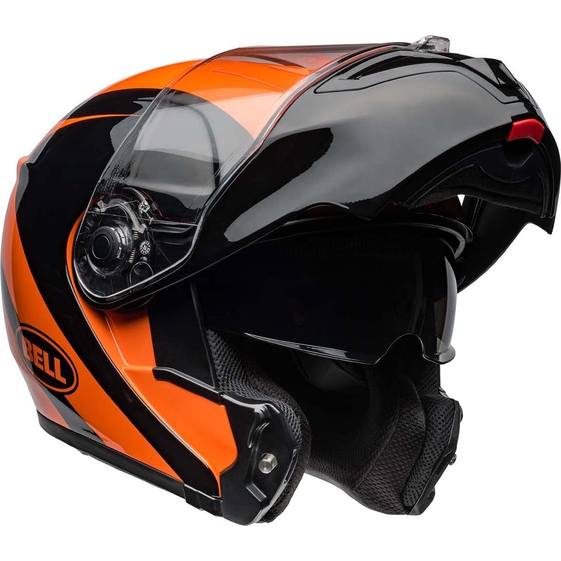 Casco Modular BELL SRT Negro/Naranja Pequeño Fibra de Vidrio