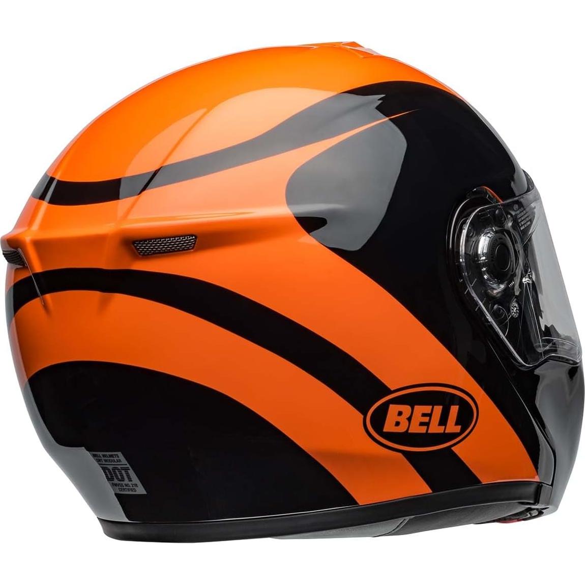 Casco Modular BELL SRT Negro/Naranja Pequeño Fibra de Vidrio