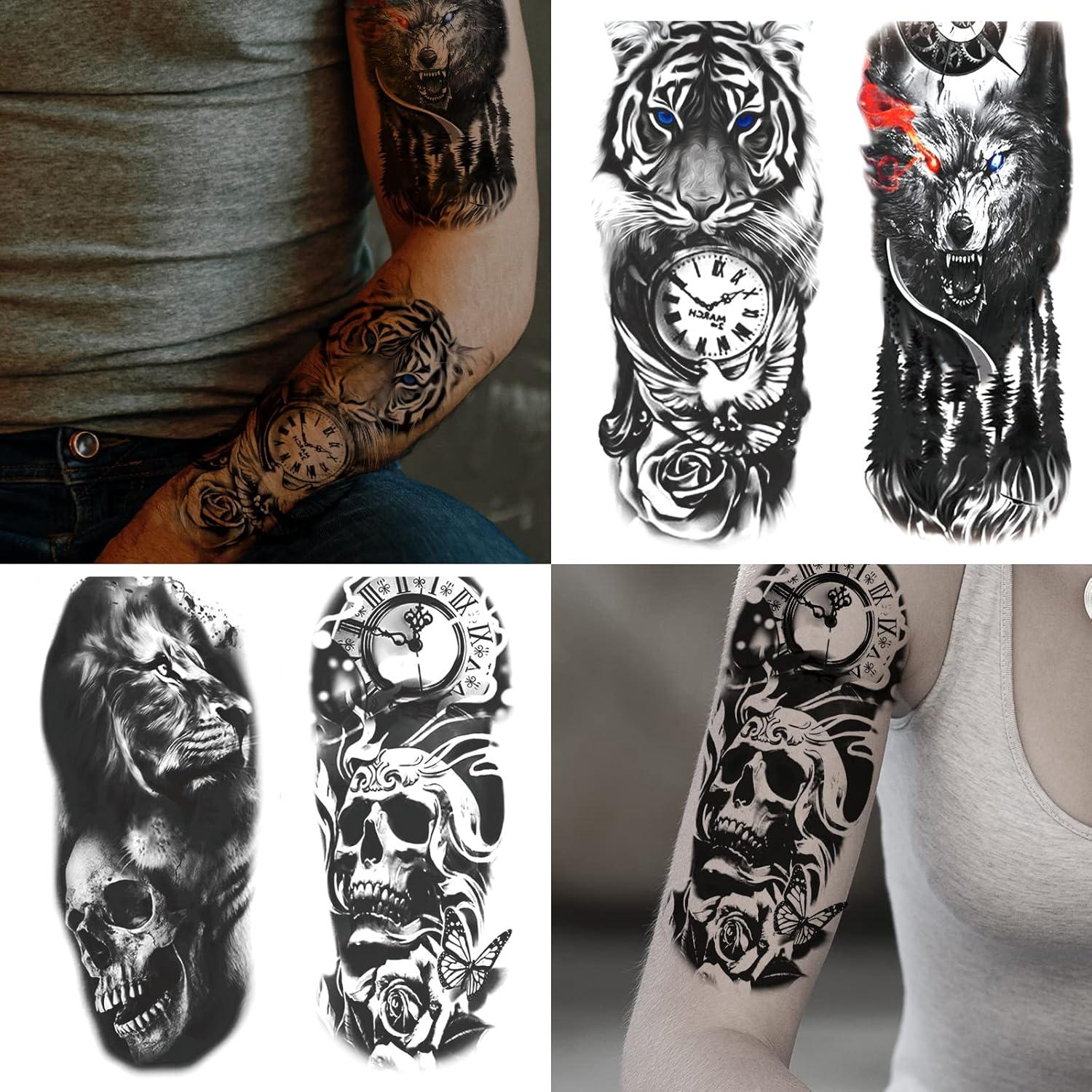 72 Hojas Tatuajes Temporales JEEFONNA 3D para Adultos