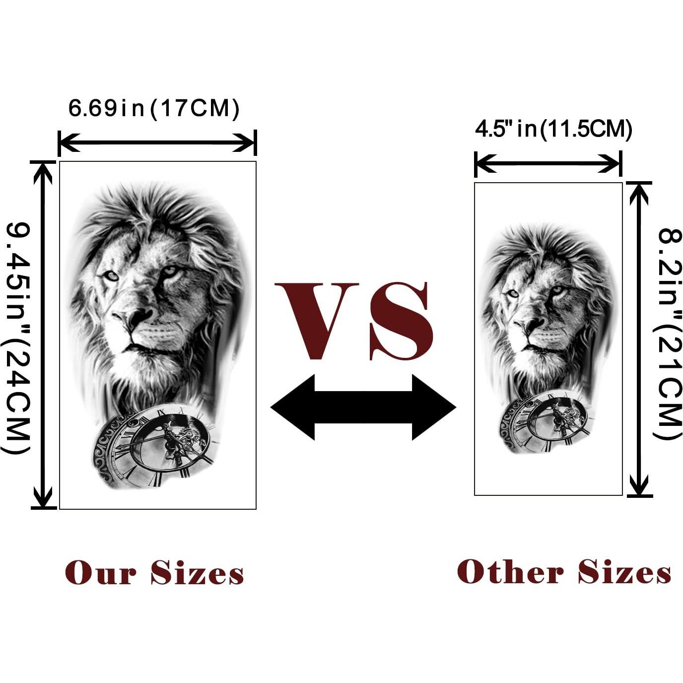 Calcomanías de Tatuajes Temporales Yazhiji - 36 Hojas, 3D