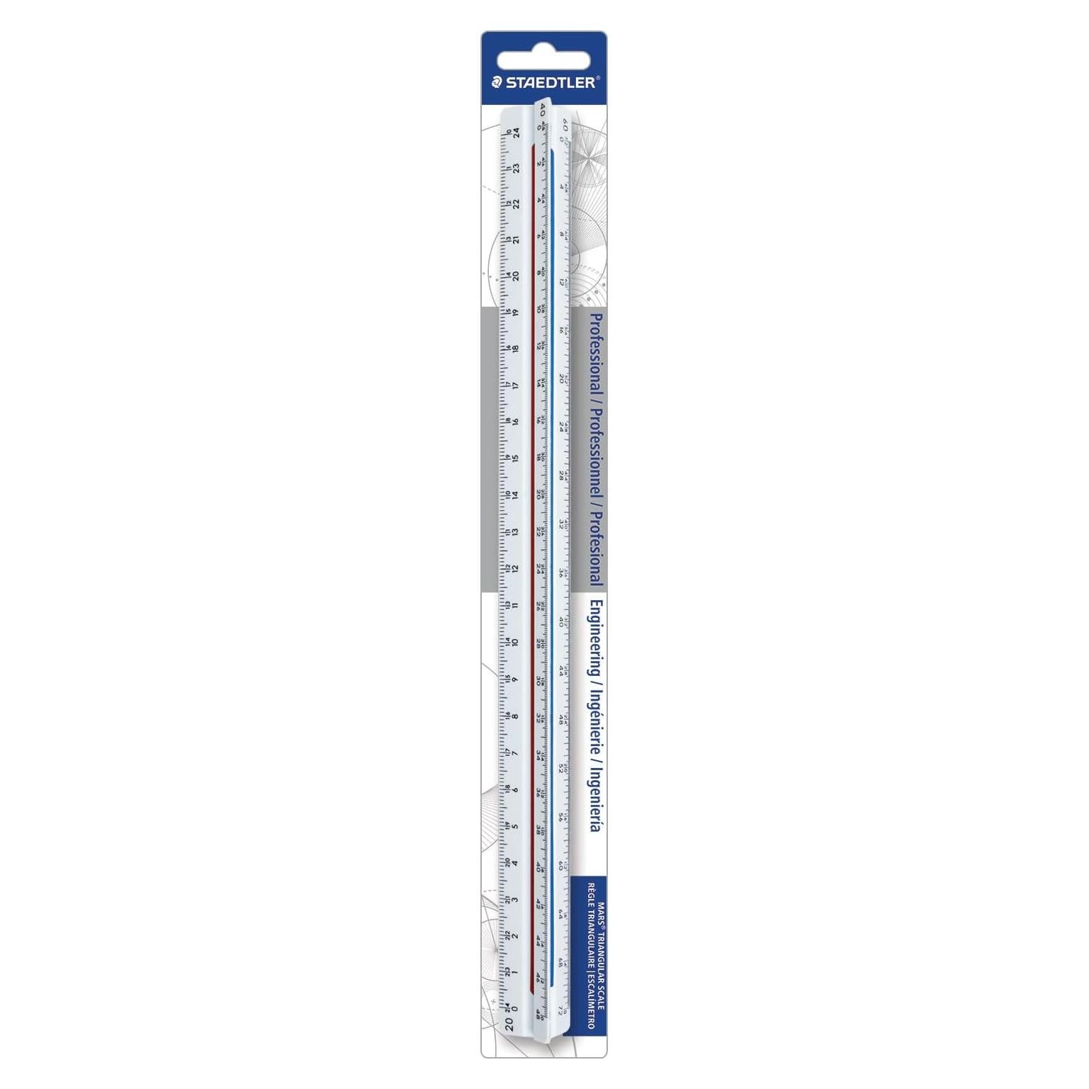 Regla Triangular para Ingenieros Staedtler 30.48 cm 98718-34BK