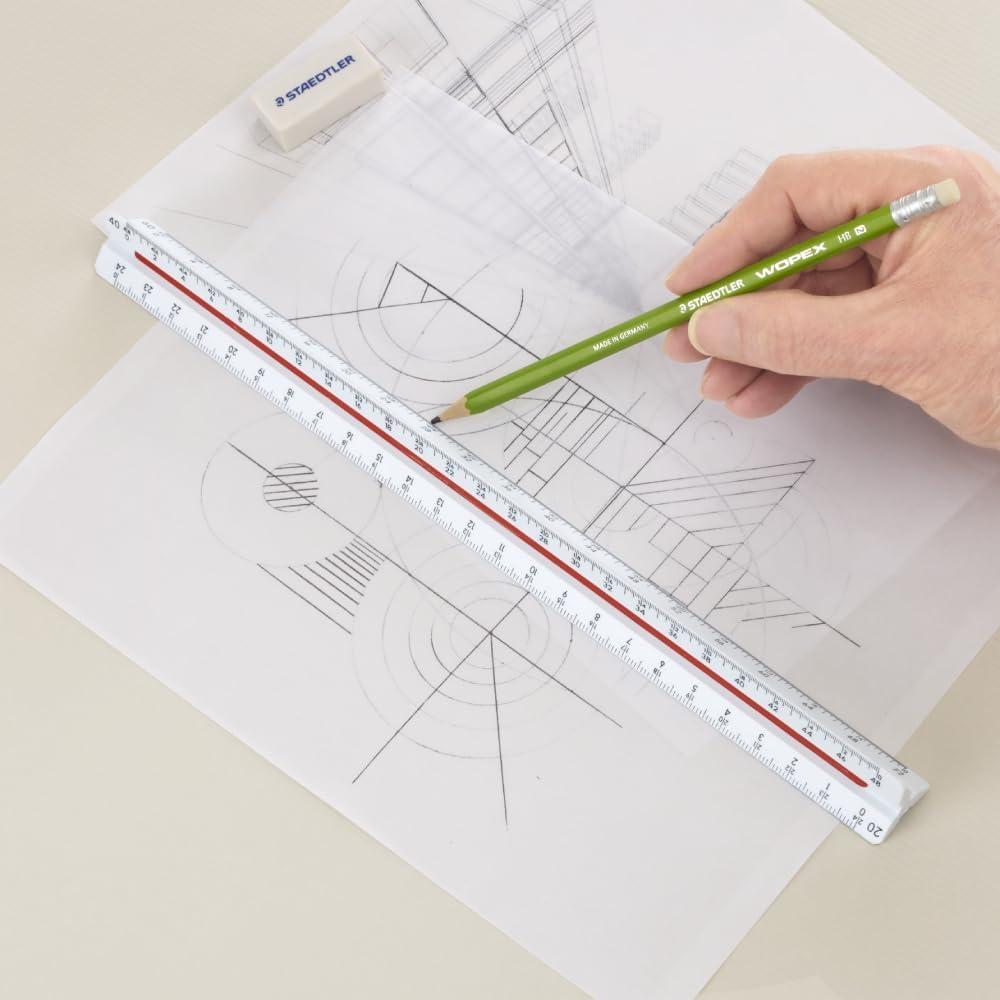 Regla Triangular para Ingenieros Staedtler 30.48 cm 98718-34BK