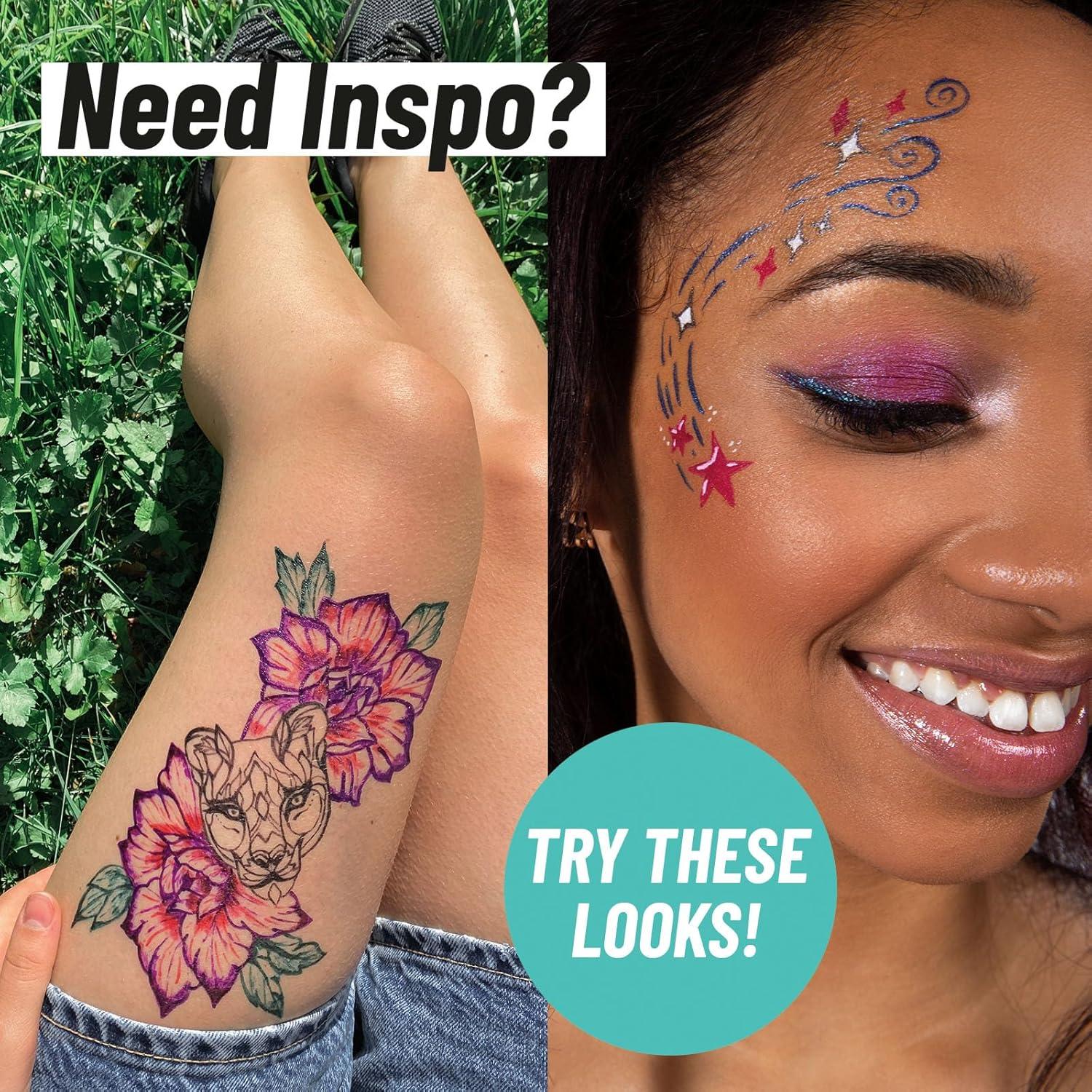 Marcadores de Tatuajes Temporales BIC BodyMark - 8 Colores Surtidos