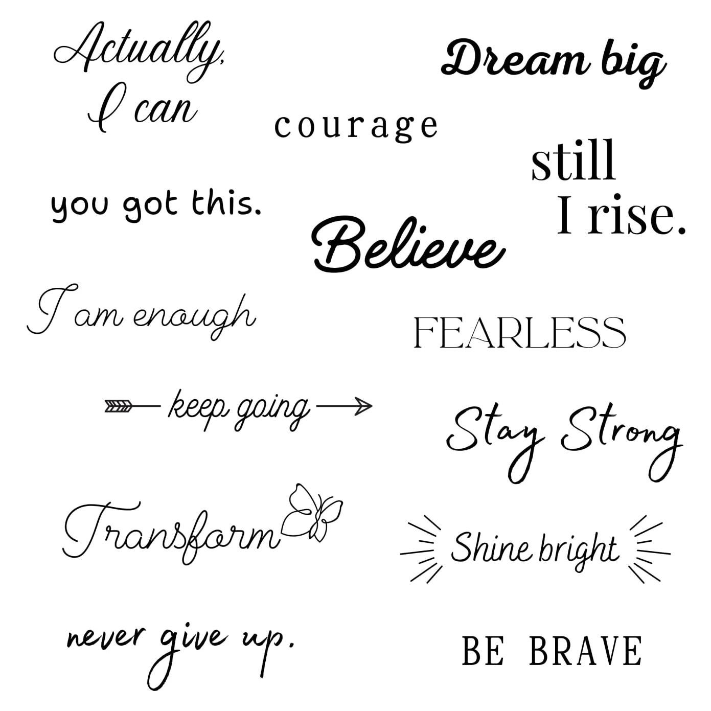 Tatuajes Temporales Inspiradores One Grace - Mini Realistas