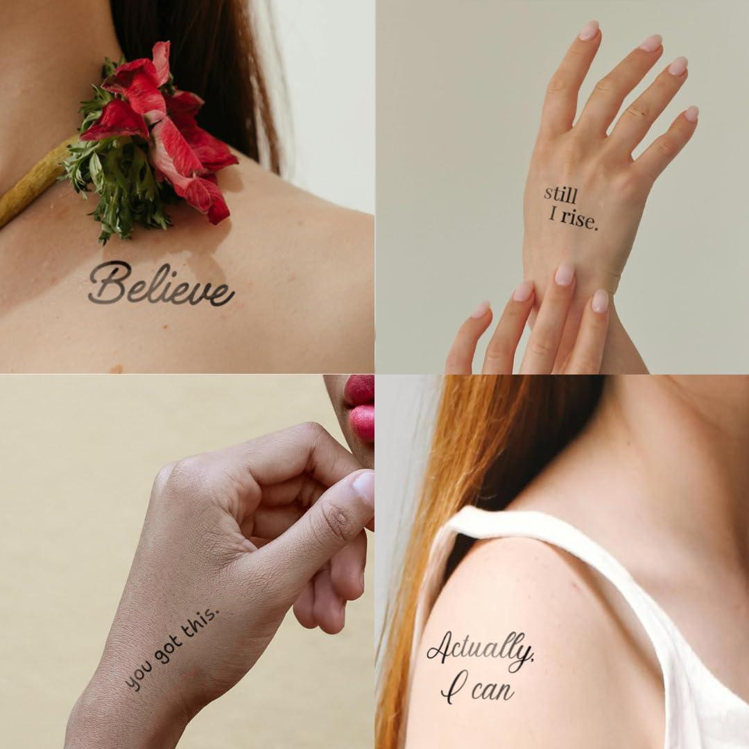 Tatuajes Temporales Inspiradores One Grace - Mini Realistas