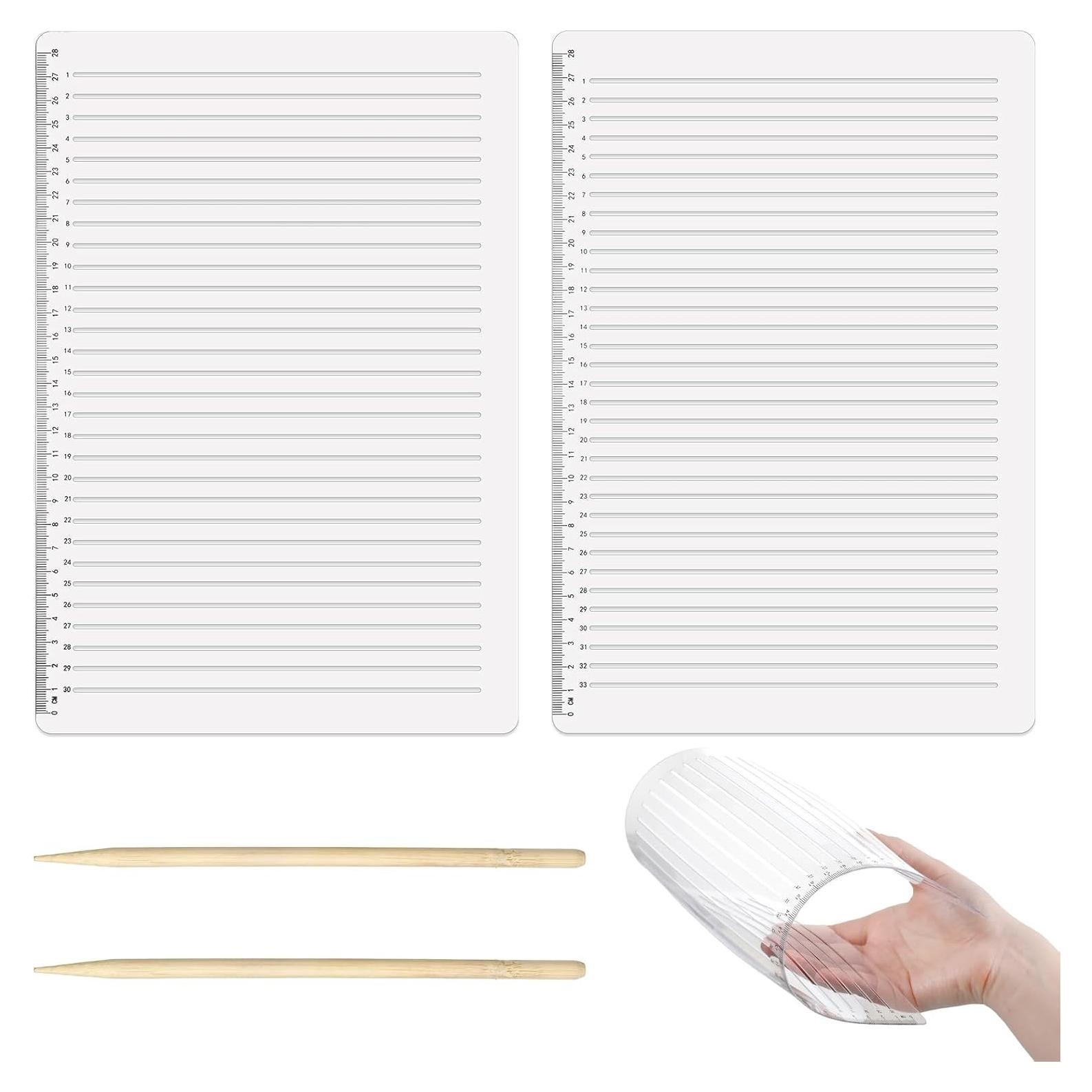 Plantilla de stencil de línea recta 2 PCS InnoHHustle 30.5x23 cm