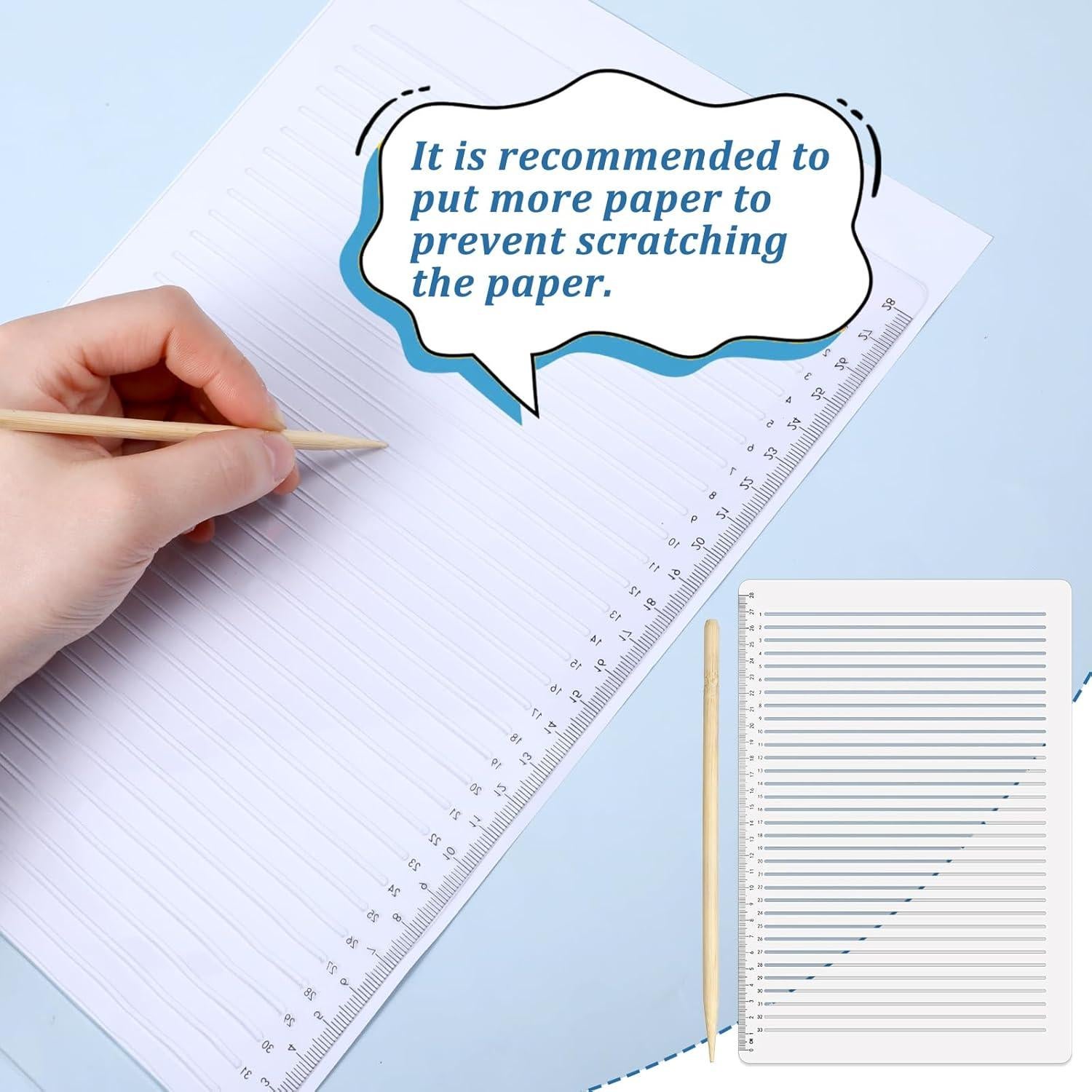 Plantilla de stencil de línea recta 2 PCS InnoHHustle 30.5x23 cm