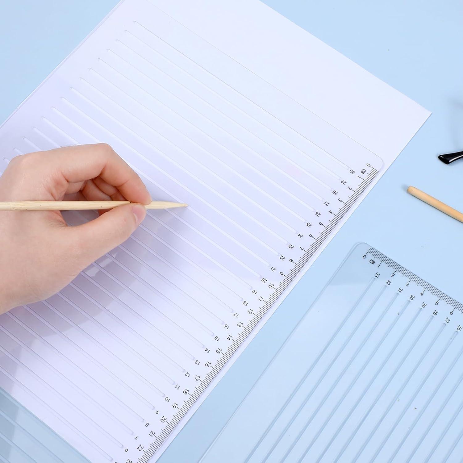 Plantilla de stencil de línea recta 2 PCS InnoHHustle 30.5x23 cm