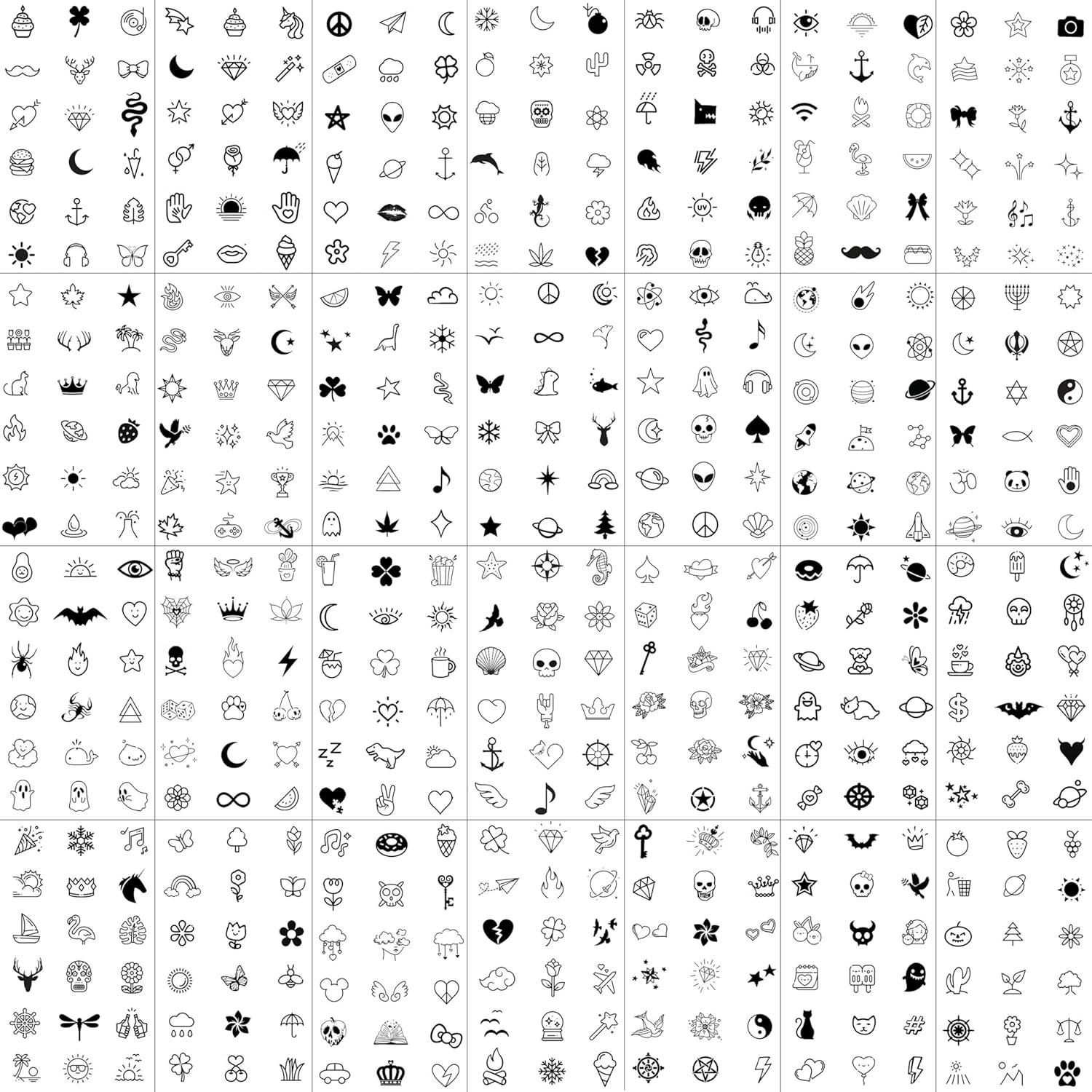 Tatuajes Temporales JOEHAPY 28 Hojas 504 PCS Para Niños y Adultos