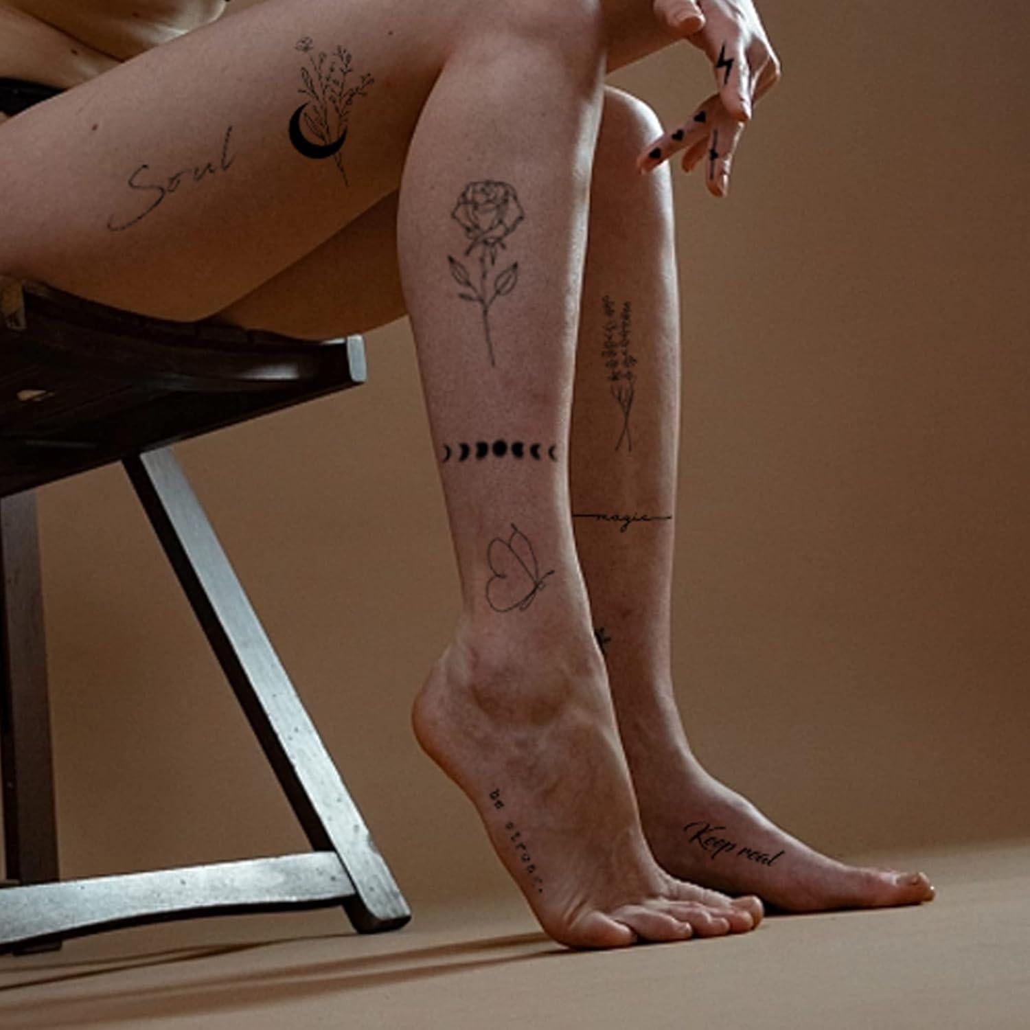 Tatuajes Temporales Realistas TATUWST - 60 Hojas 185 Pcs