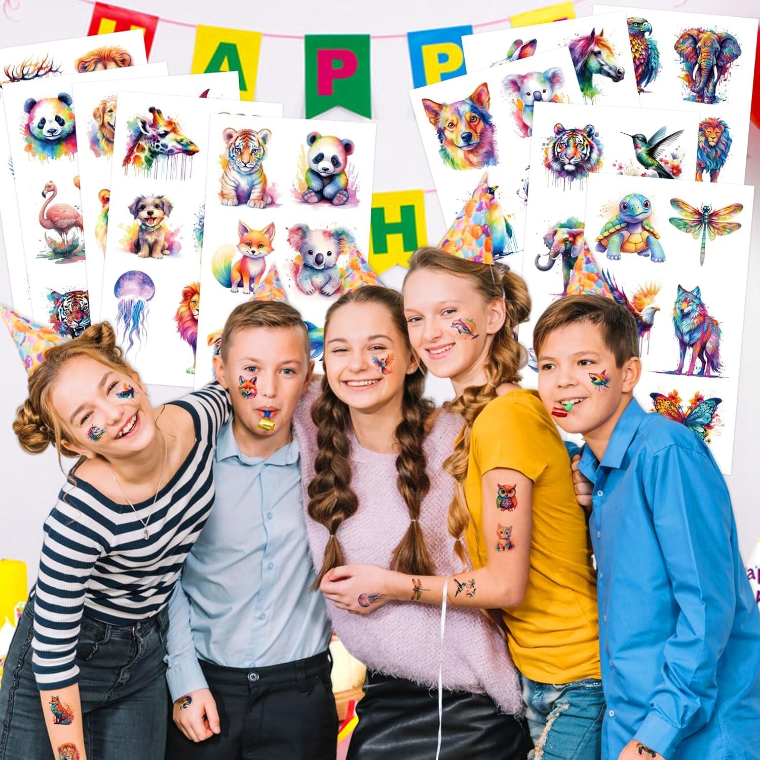 Tatuajes Temporales de Animales JoyfulGlam - 60 PCS