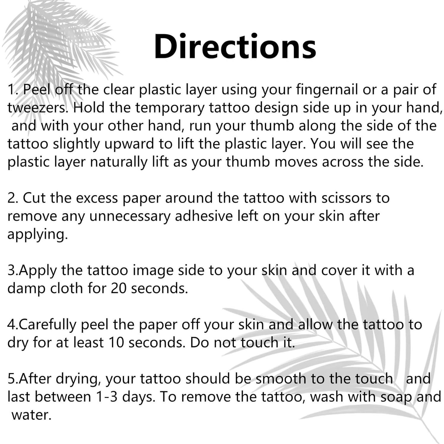 Set de Tatuajes Temporales Deja que el Corazón - 6 Hojas - Modernos