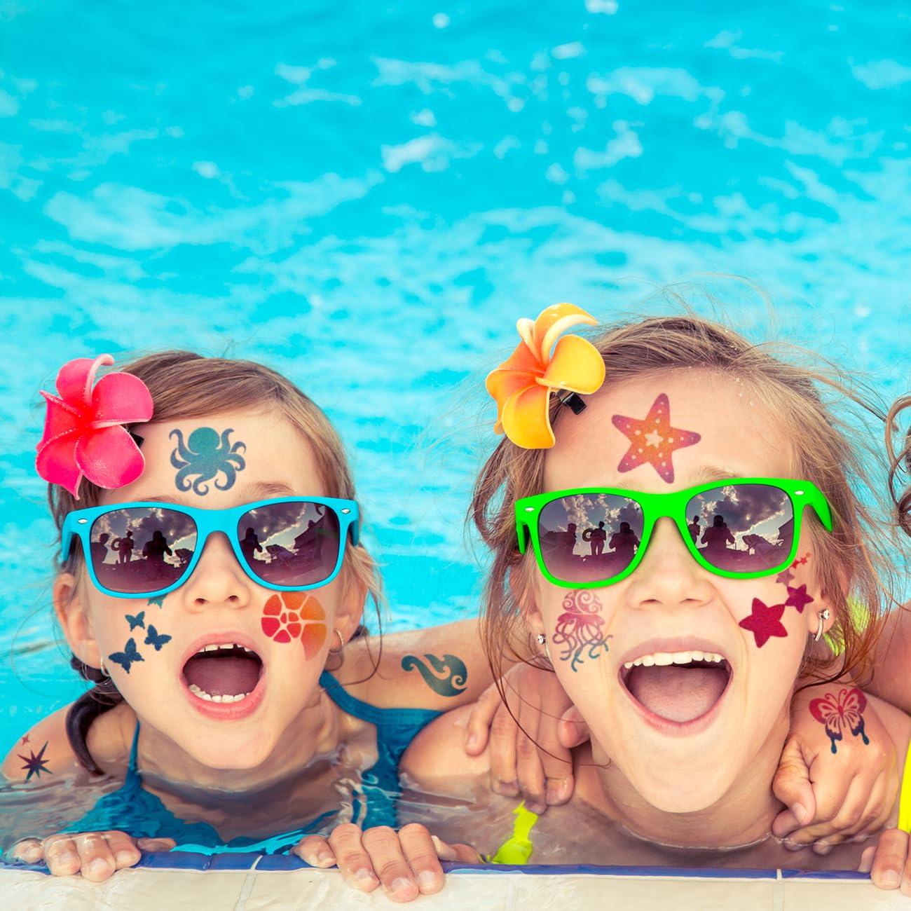 Tatuajes Temporales de Brillo CHARLENT - 74 Hojas para Niños