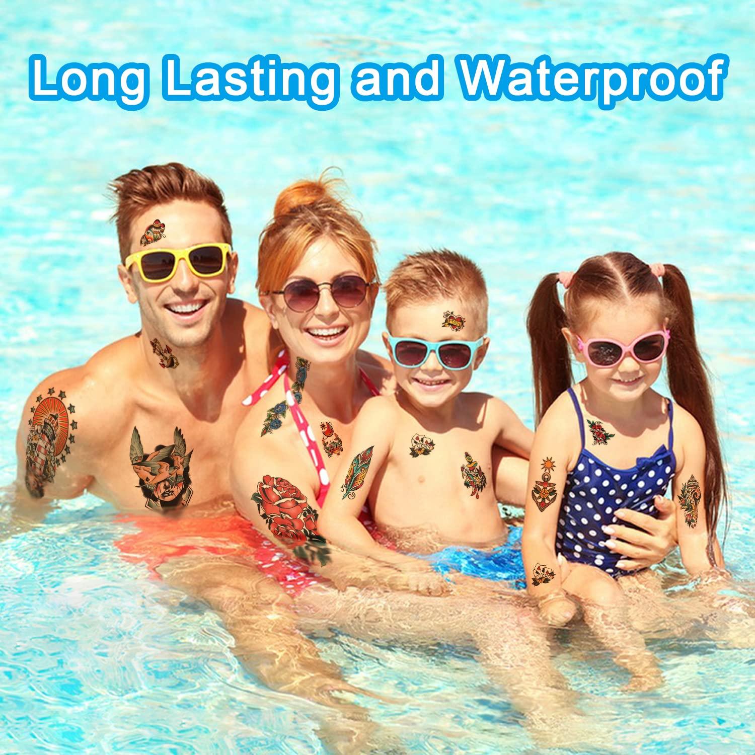 77 Hojas Tatuajes Temporales Clásicos Prestiun - Estilo Vieja Escuela