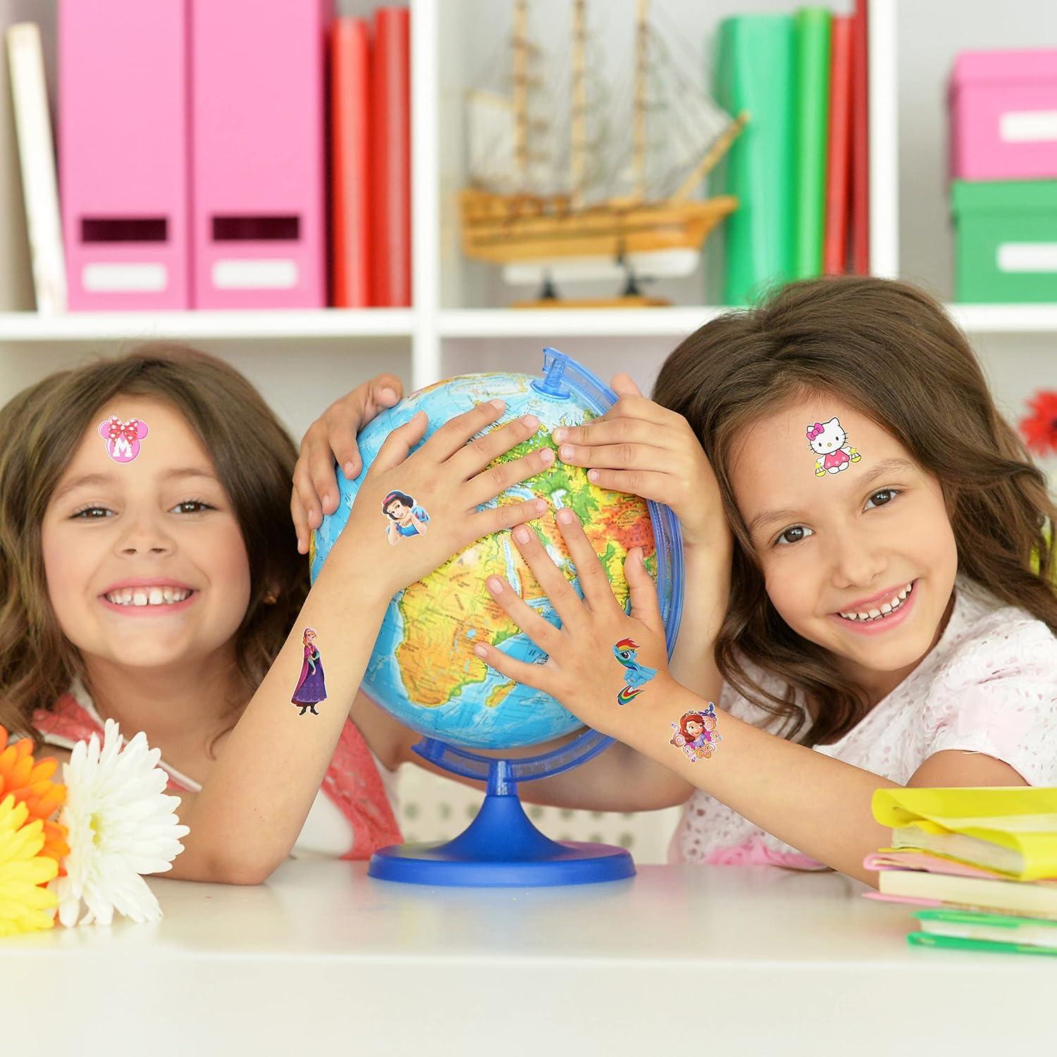 60 Hojas Tatuajes Temporales Binda para Niños y Niñas