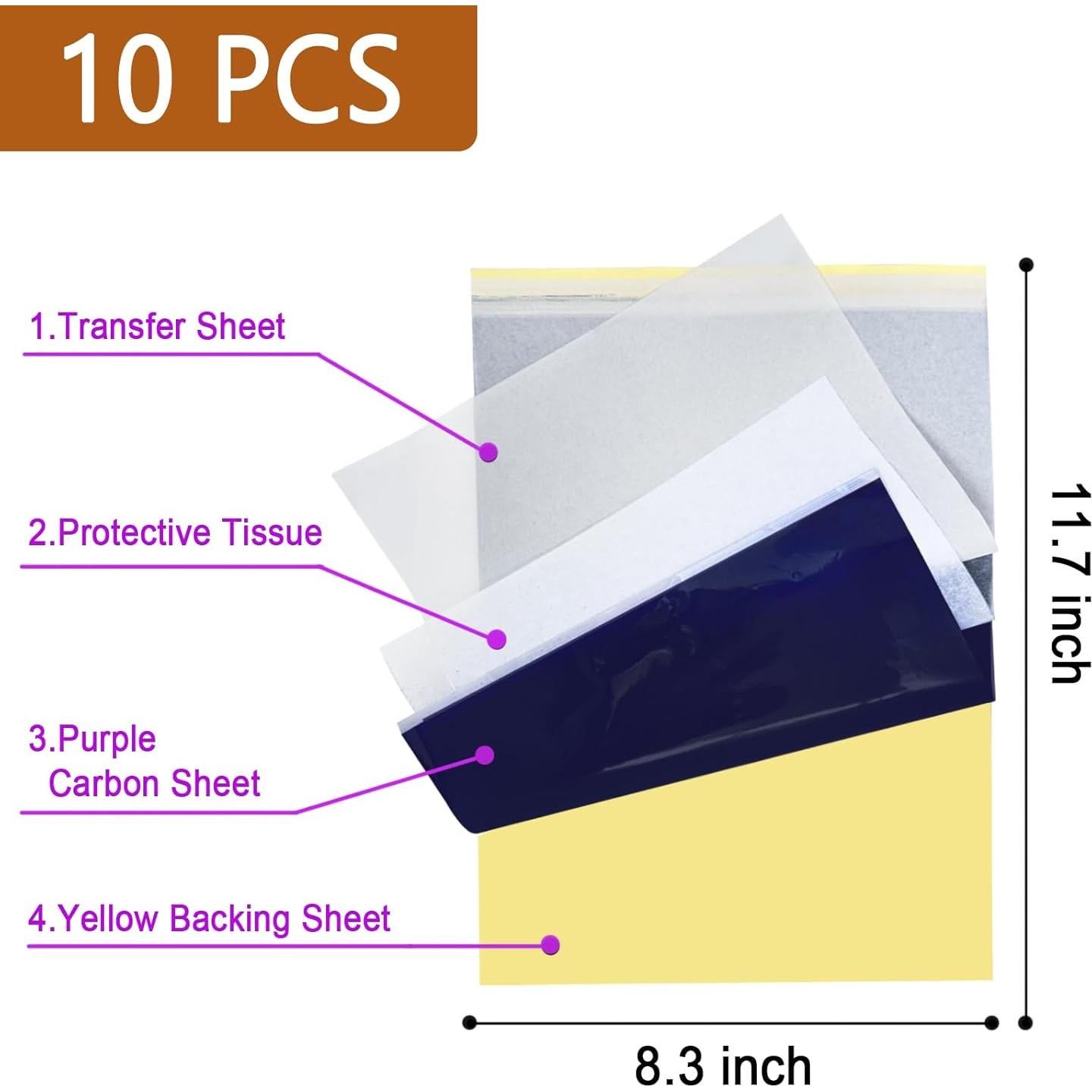 Kit de Pieles de Práctica para Tatuaje Valehos 3mm 3PCS