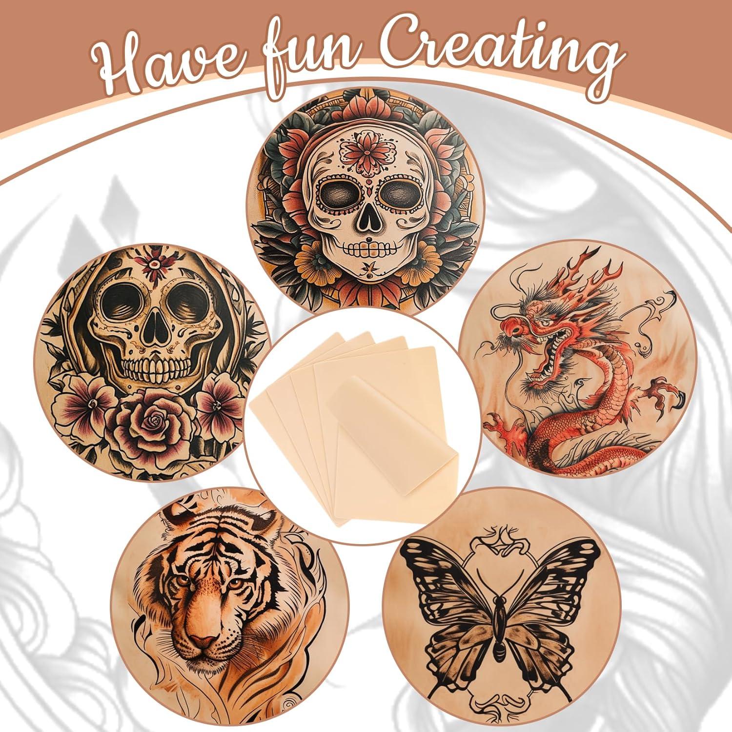 10 Pieles de Práctica para Tatuaje LY-Tattoo 18.8x14.2cm