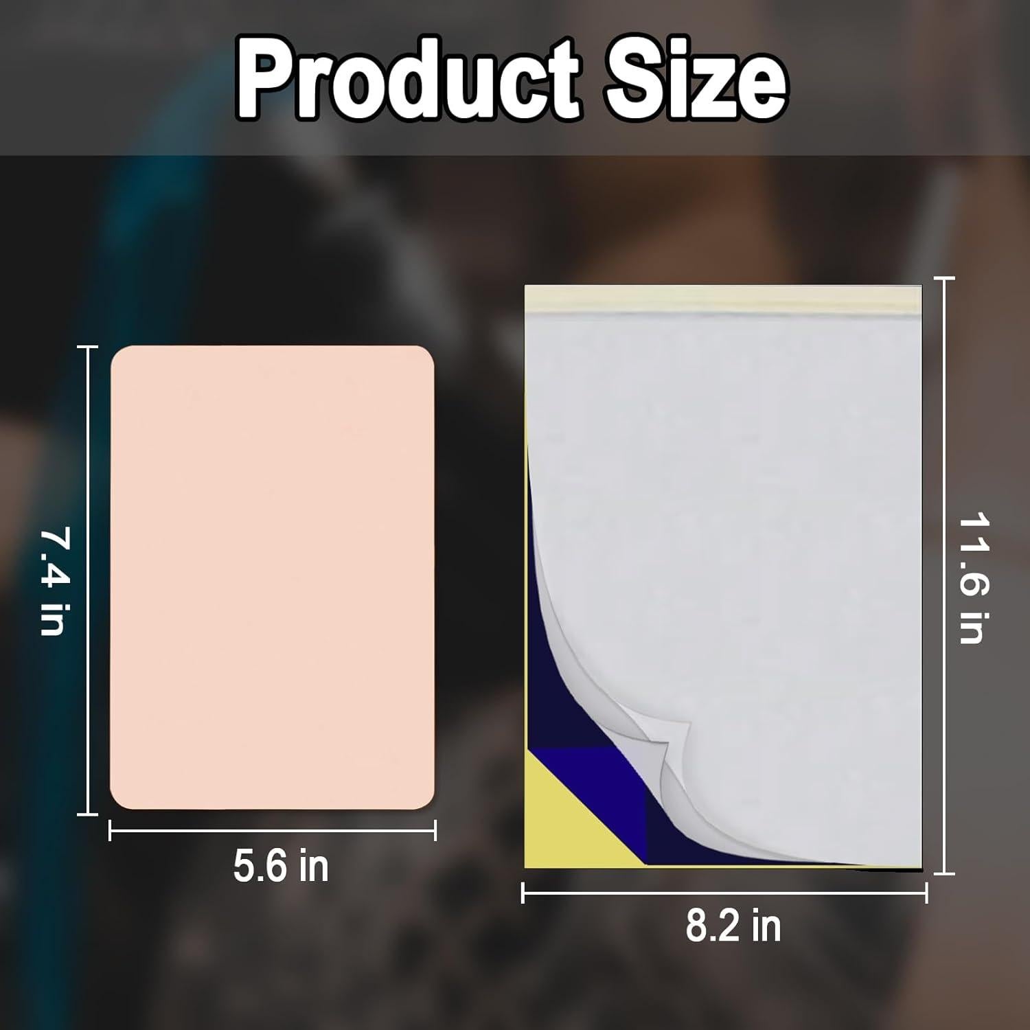 15 Piezas Pieles de Práctica de Tatuaje y Papel de Transferencia