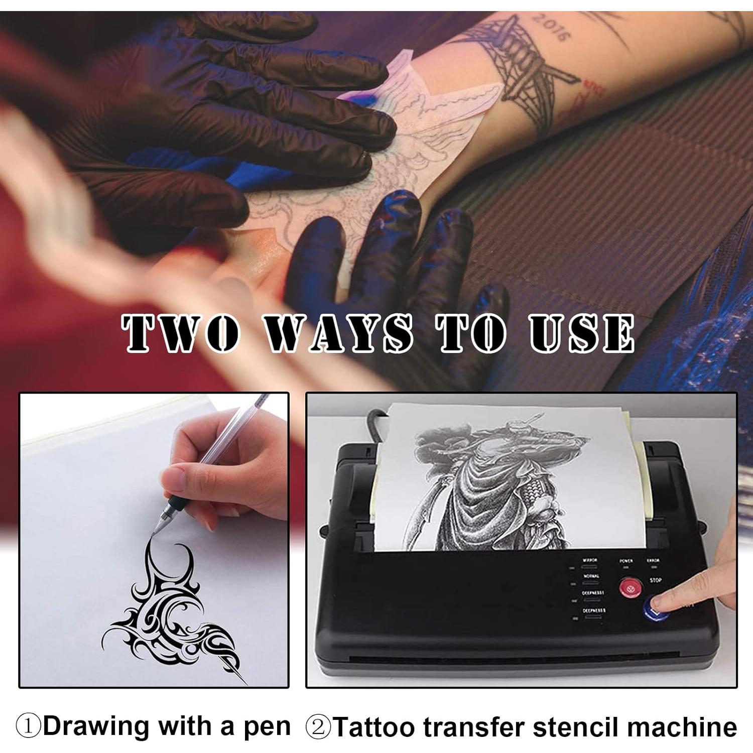 Kit de Práctica de Tatuaje Rayyl - 5 Pieles + 15 Papeles