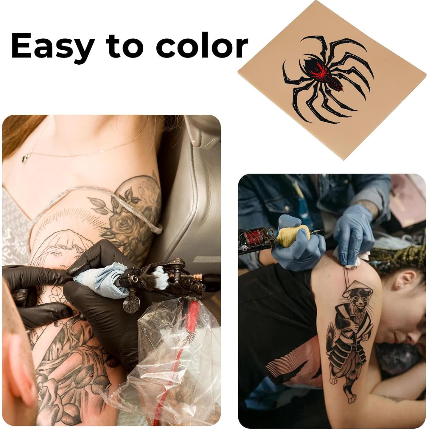 Piel de Práctica para Tatuaje 10 Hojas 3mm Silicona Profesional