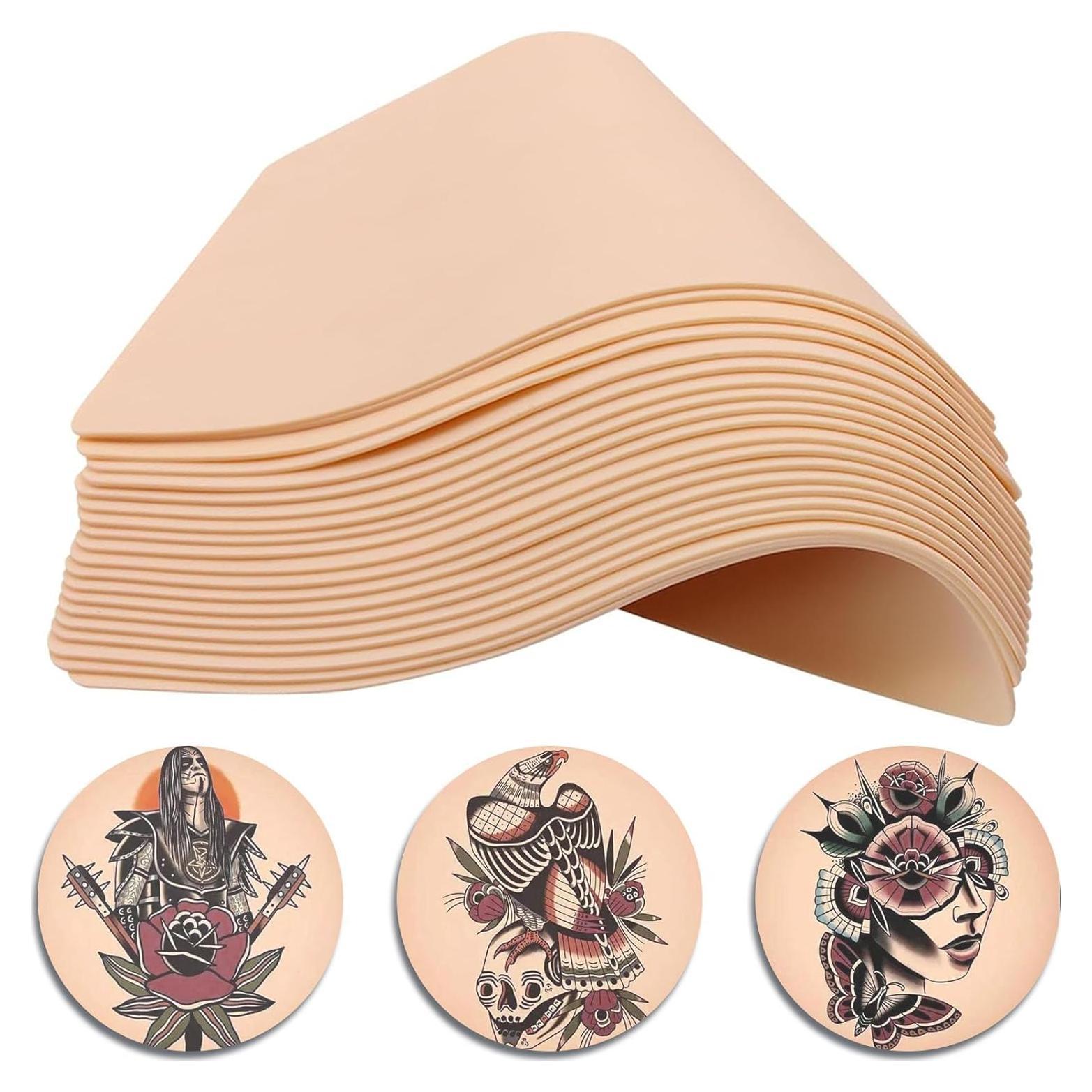 20 Piezas Piel de Práctica de Tatuaje NAQASE 15x20cm Doble Cara