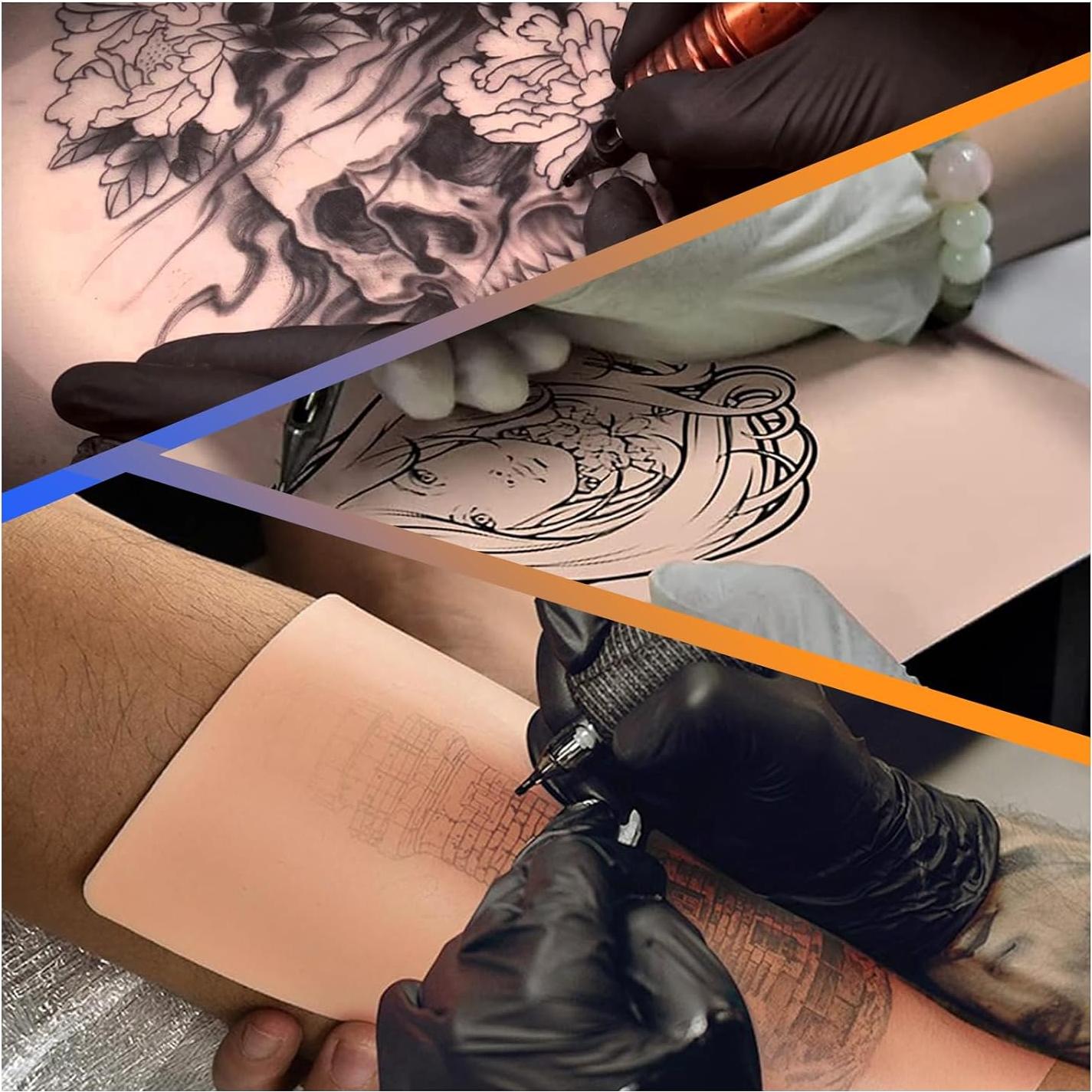 20 Piezas Piel de Práctica de Tatuaje NAQASE 15x20cm Doble Cara