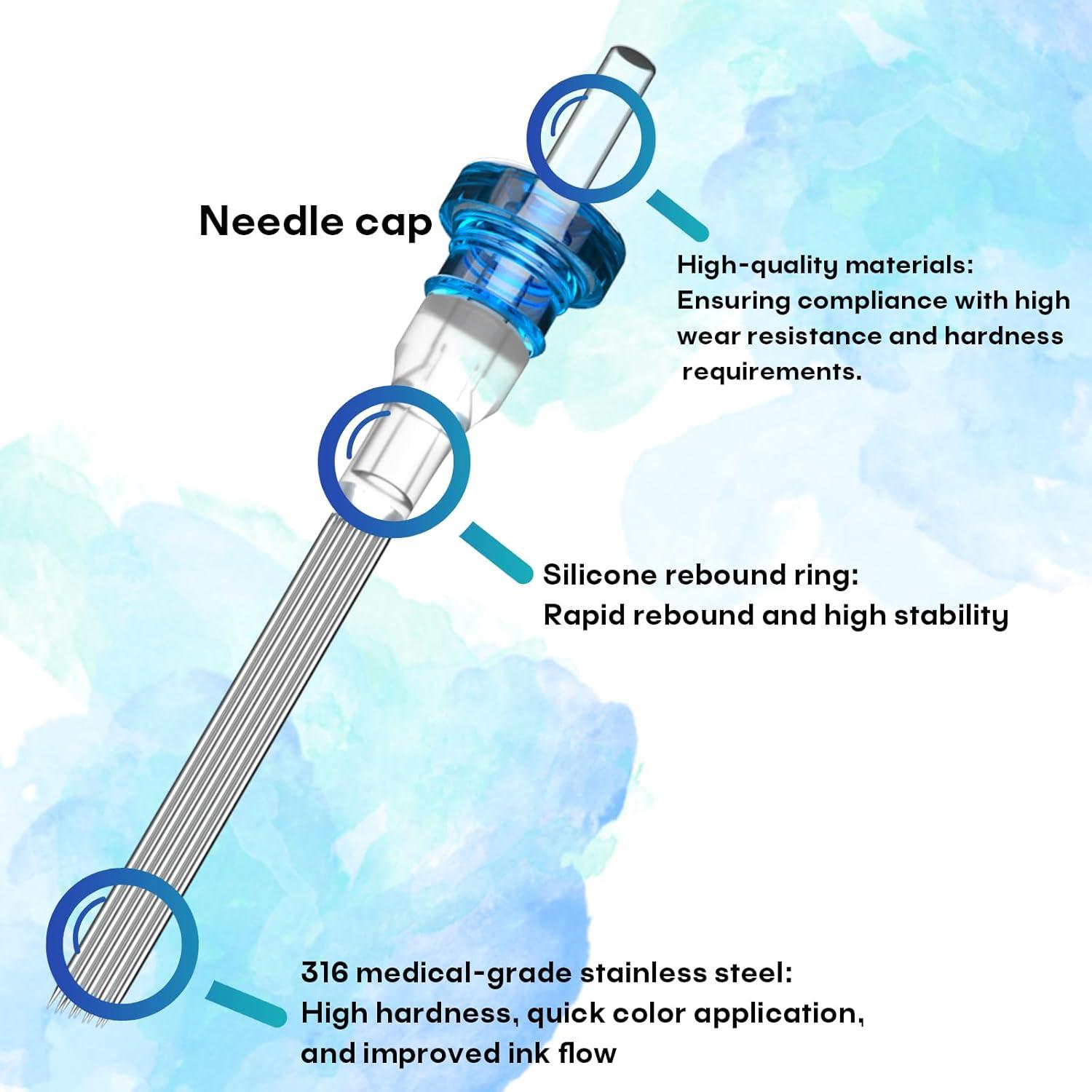 Agujas de Cartucho de Tatuaje Poseidon 50 Piezas Mixtas