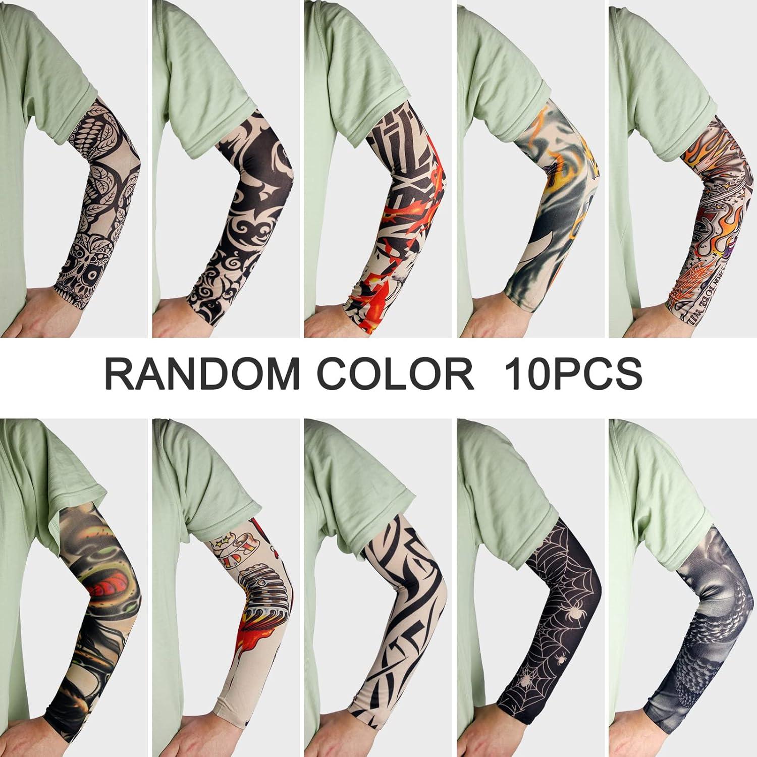 Mangas de Tatuaje Temporales Unisex EZYoutdoor - 10 Diseños UV