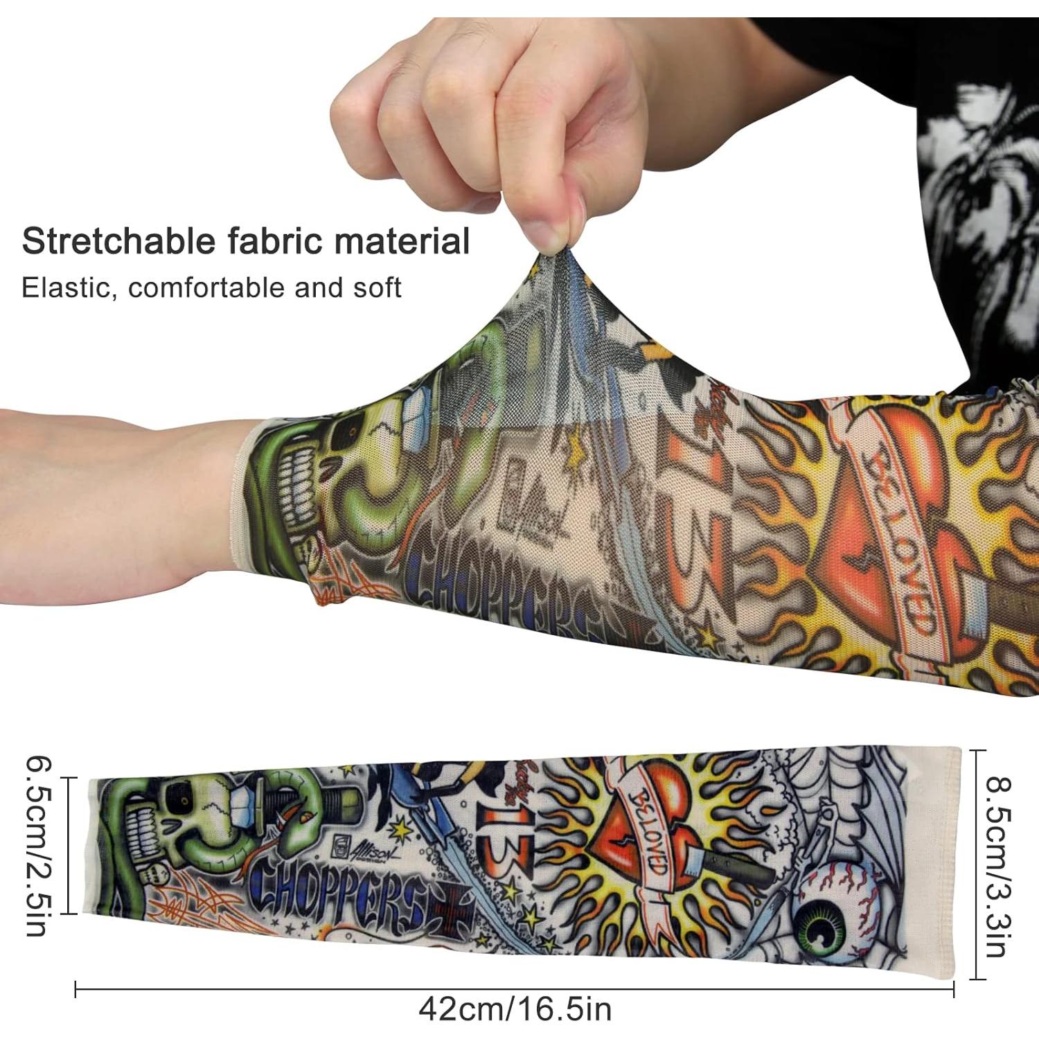 Mangas de Tatuaje Temporales Unisex EZYoutdoor - 10 Diseños UV