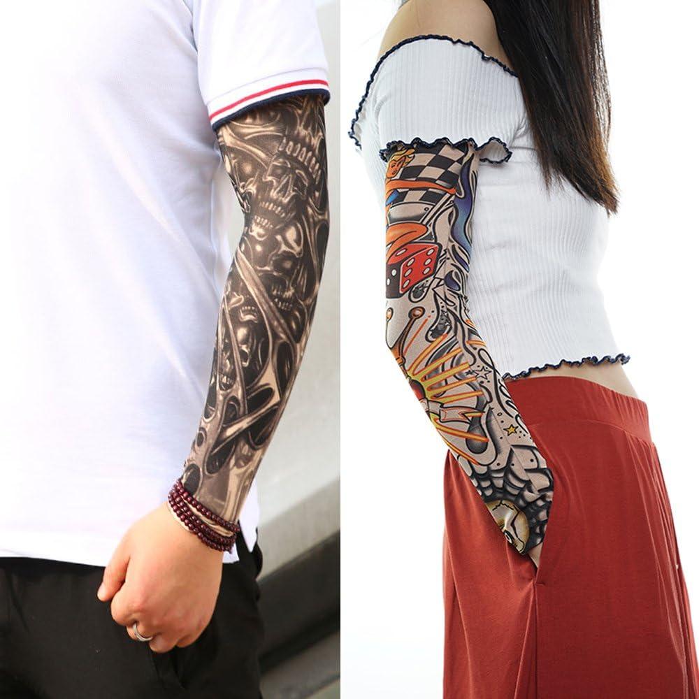 Mangas de Tatuaje Temporales Unisex EZYoutdoor - 10 Diseños UV