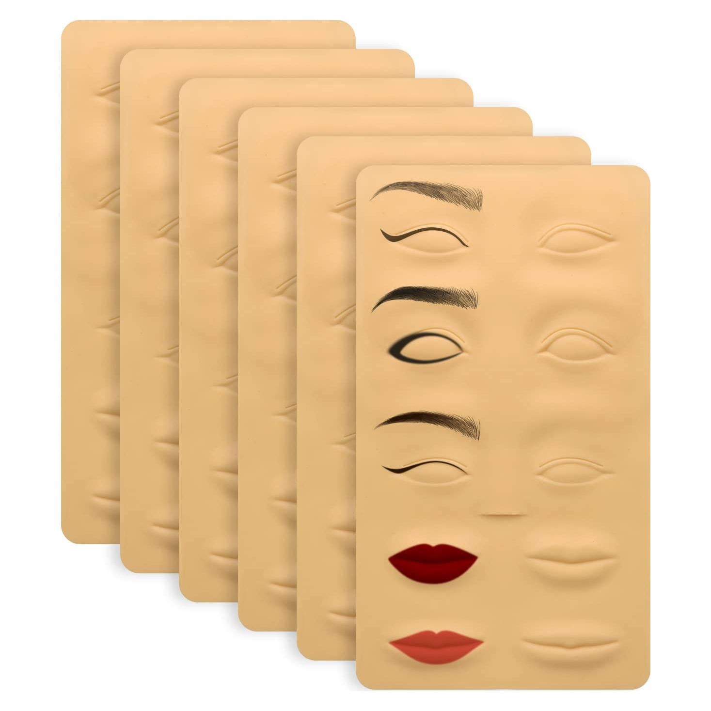 Piel Sintética para Tatuaje Pinkiou 6 PCS Microblading 3D