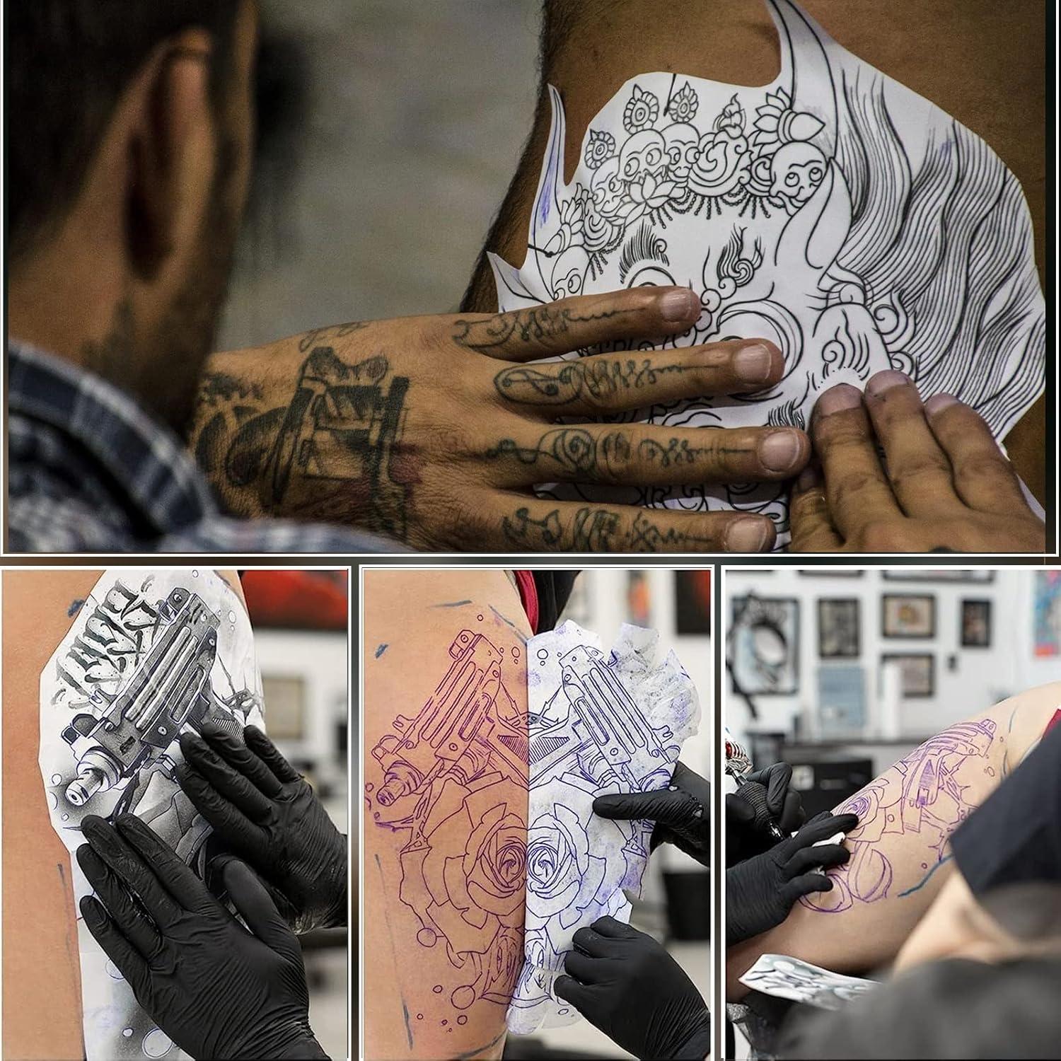 Kit de Práctica para Tatuajes SOTICA - 10 Pieles Falsas y 20 Papeles