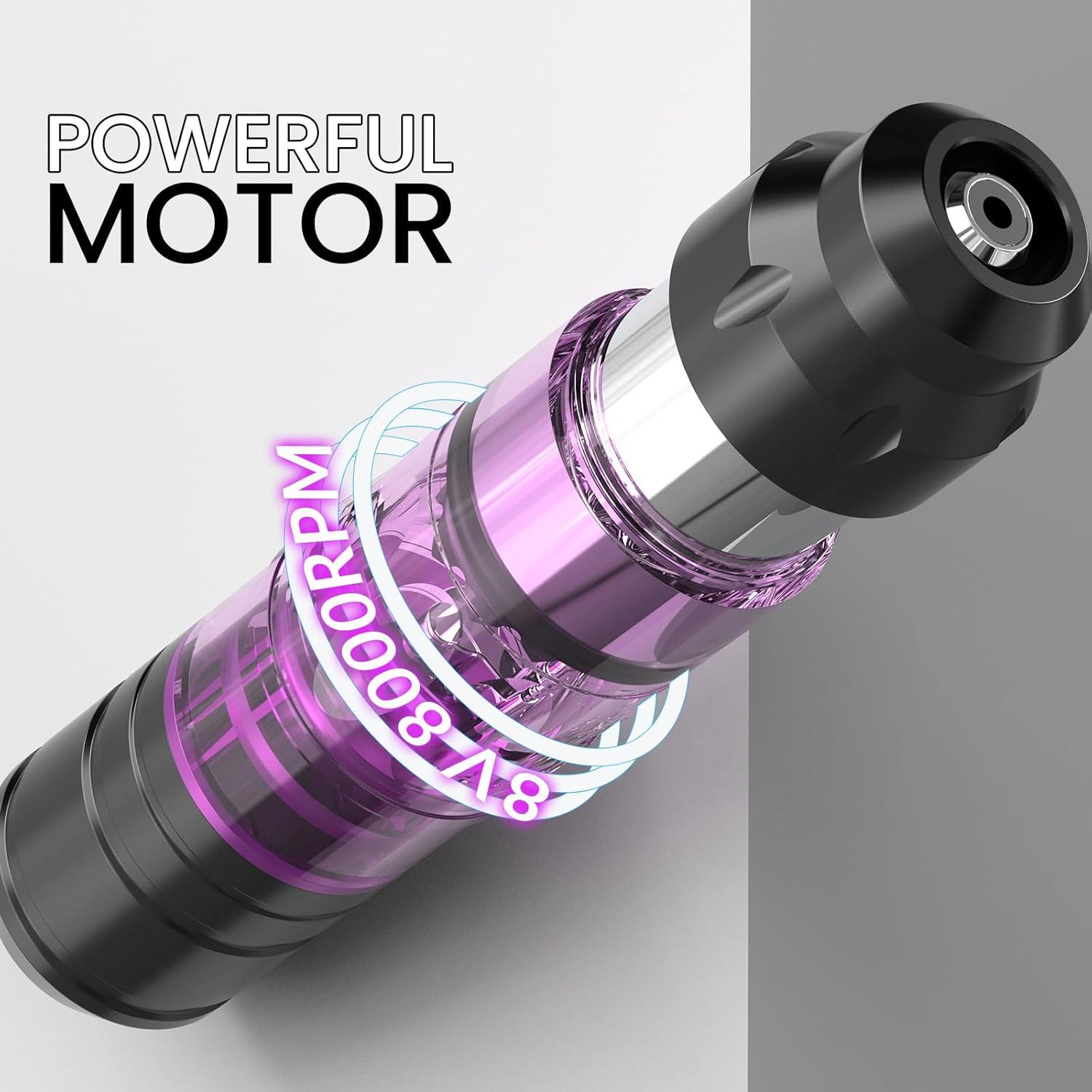 Kit de Tatuaje Inalámbrico Wormhole 81PCS con 2 Baterías 1200mAh