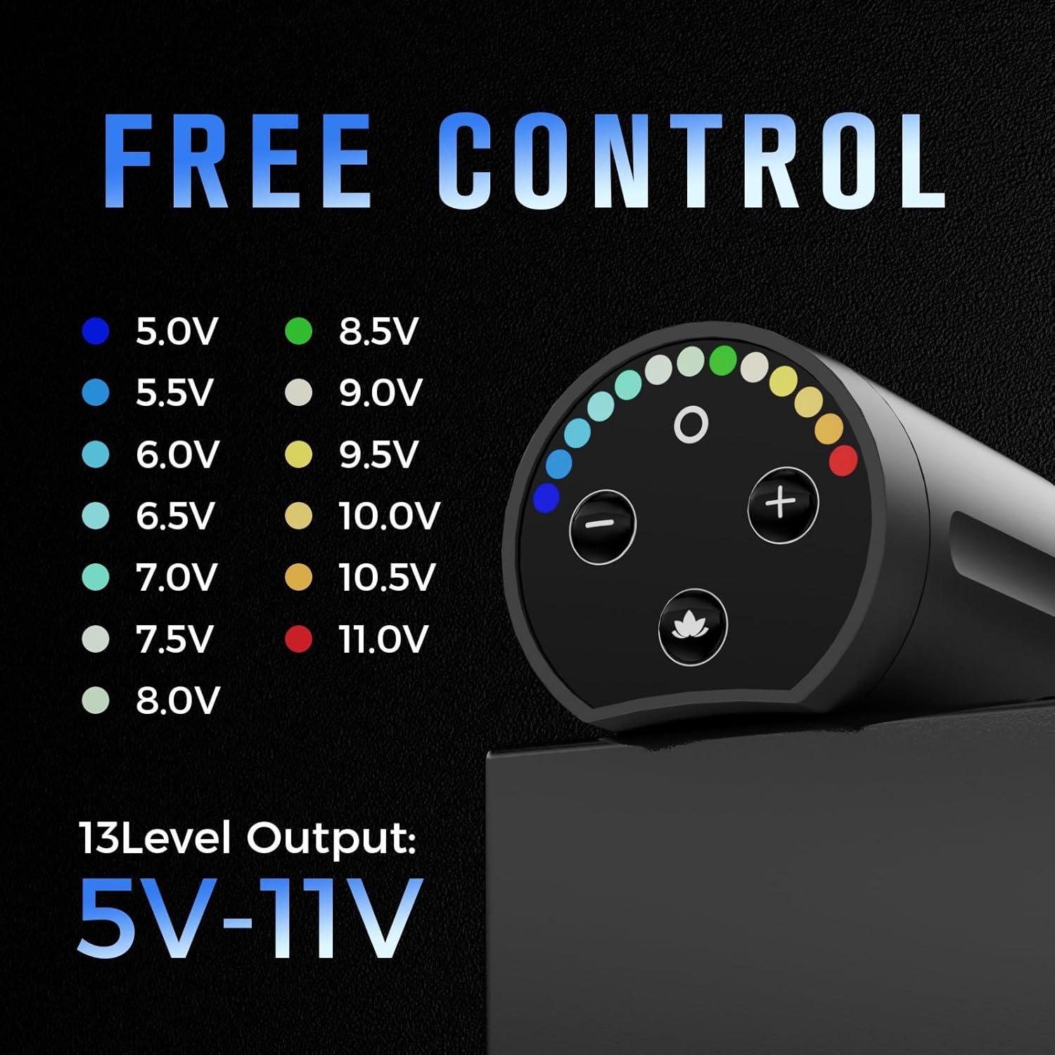 Kit de Tatuaje Inalámbrico STIGMA con Pluma y Batería 1400 mAh