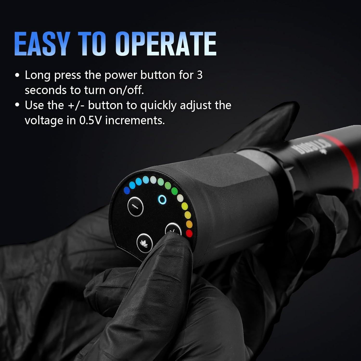 Kit de Tatuaje Inalámbrico STIGMA con Pluma y Batería 1400 mAh