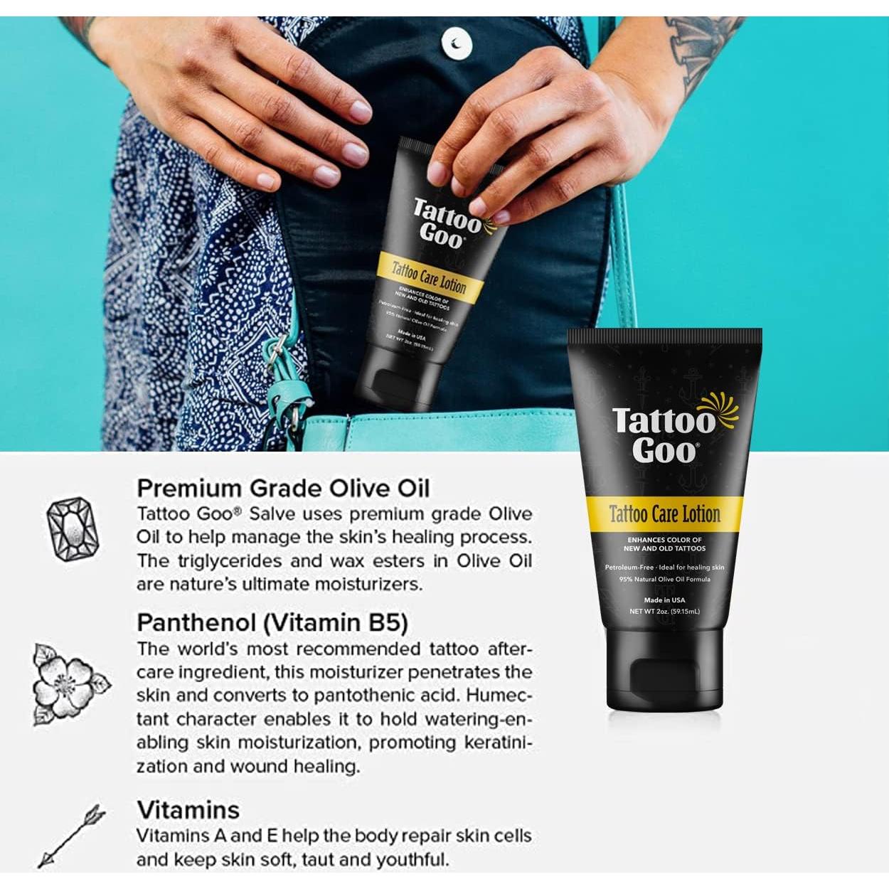 Kit de Cuidado del Tatuaje Tattoo Goo - Jabón, Bálsamo y Loción