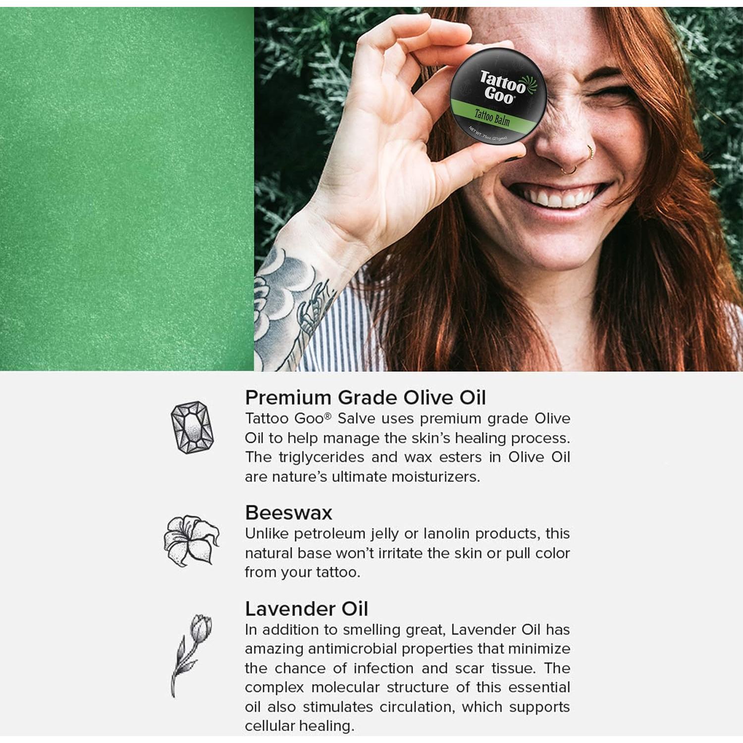 Kit de Cuidado del Tatuaje Tattoo Goo - Jabón, Bálsamo y Loción