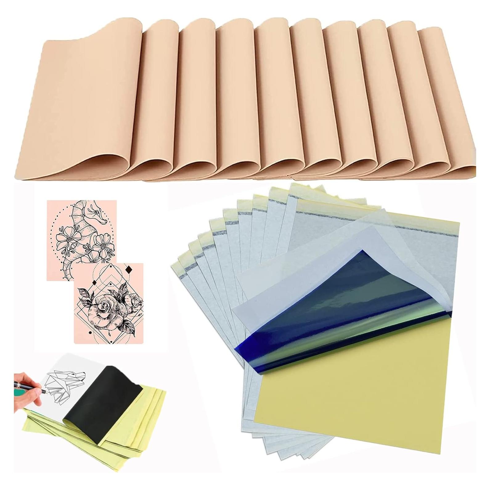 Kit de Práctica de Tatuaje Urknall 40PCS Piel y Papel