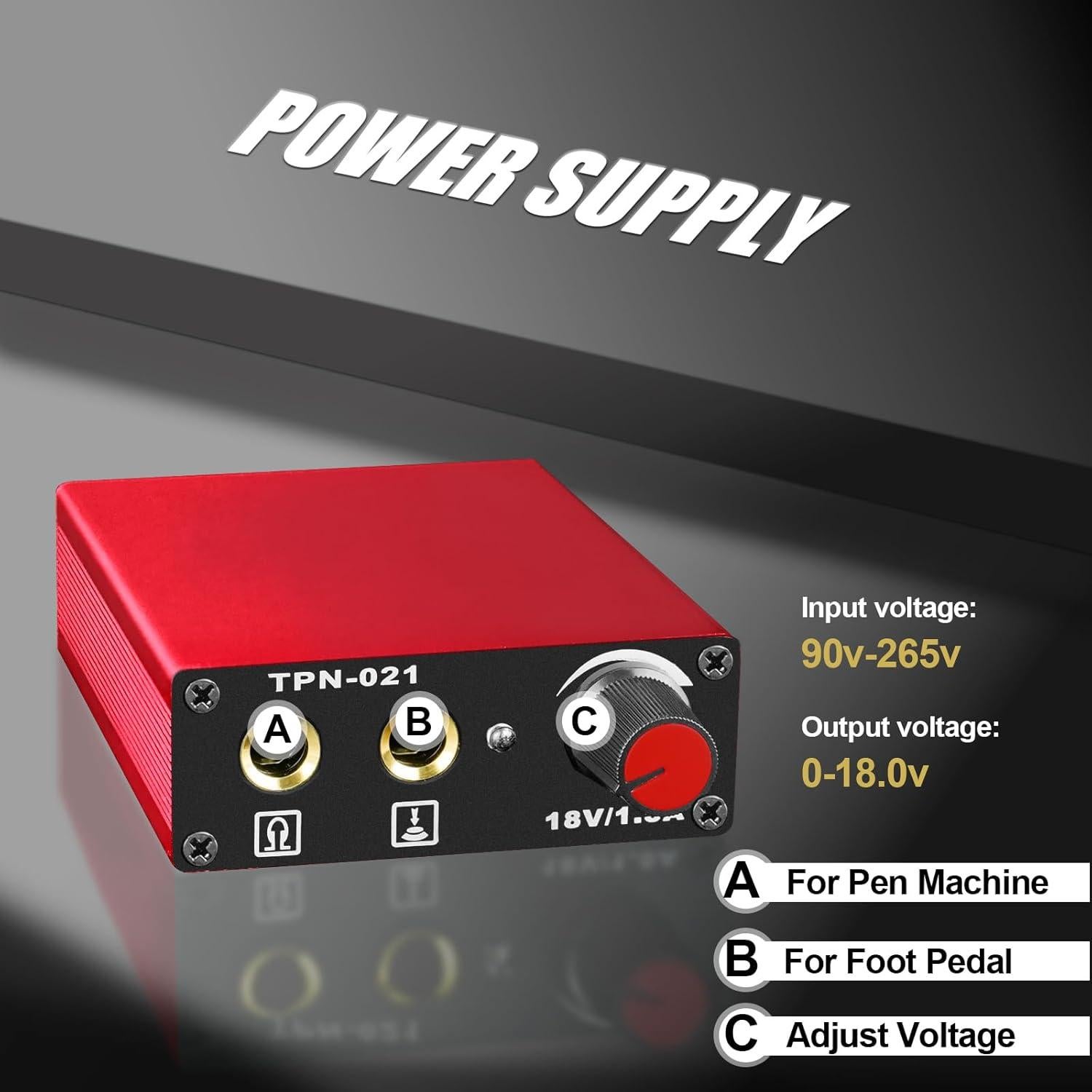 Kit de Tatuaje Profesional Blackbudda con 10 Agujas y Pigmentos