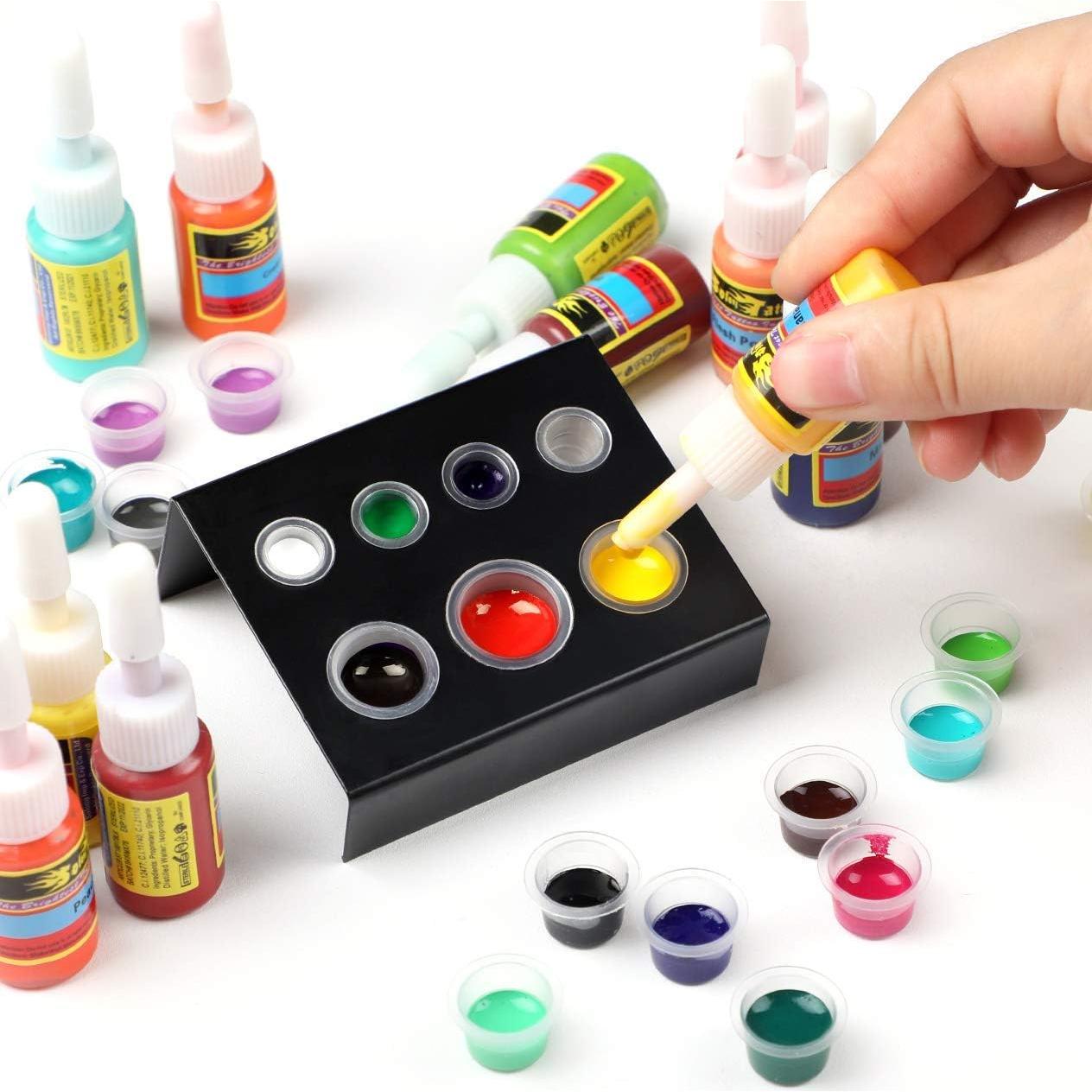 Juego de Tinta para Tatuajes Solong 28 Colores 5ml Profesional