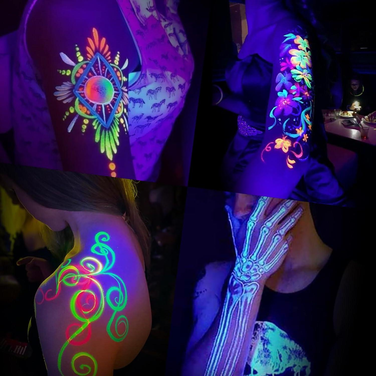 Juego de Tinta para Tatuajes Ybeauty 8 Colores 15ml Fluorescente