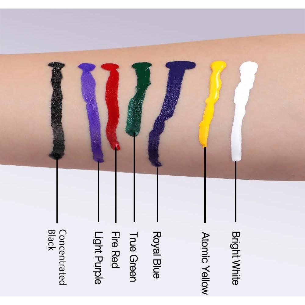 Set de Tinta para Tatuajes HAWINK 7 Colores 15ml Multicolor